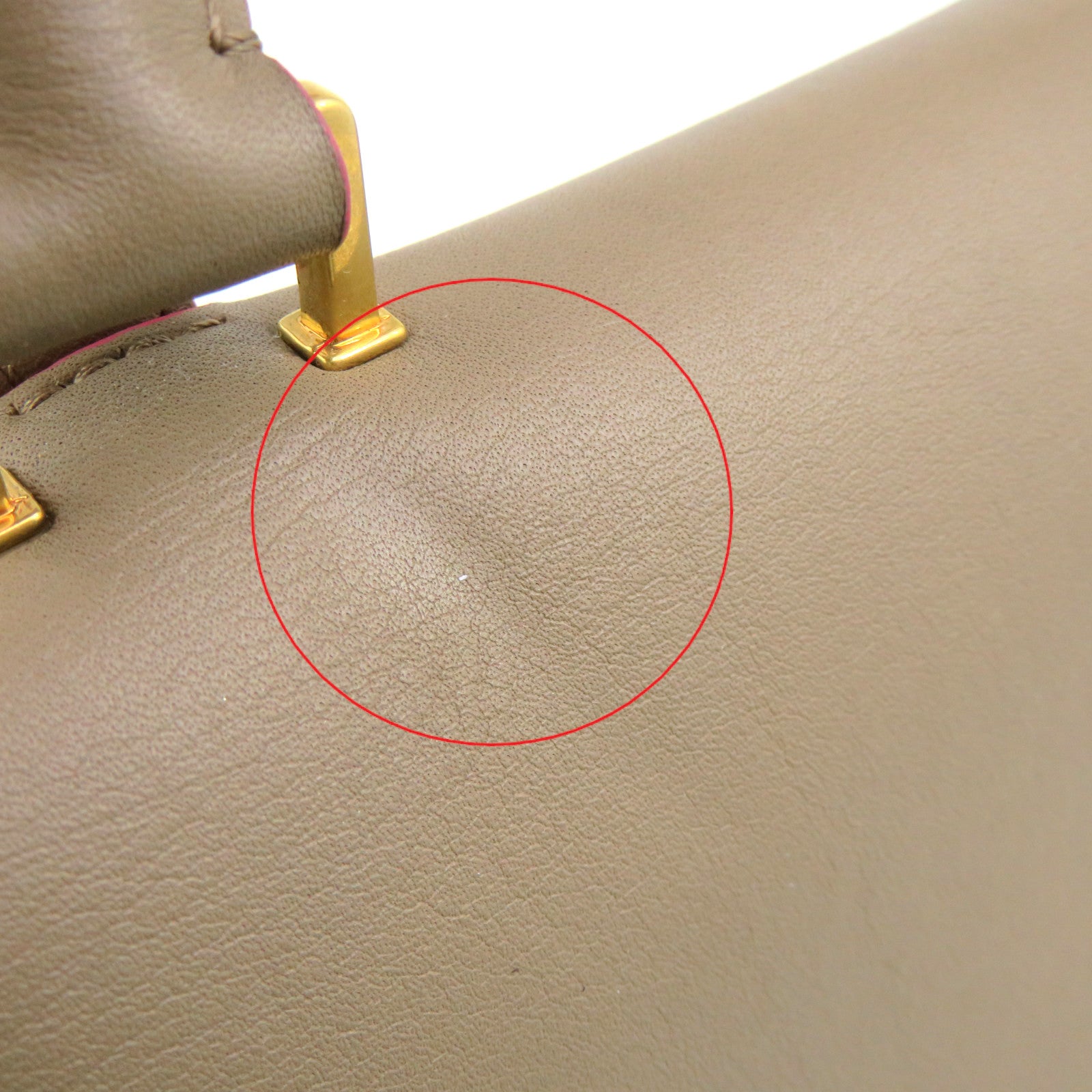 CELINE 牛皮皮革Traprze Small 2Way Shoulder Bag手挽肩背两用袋啡色