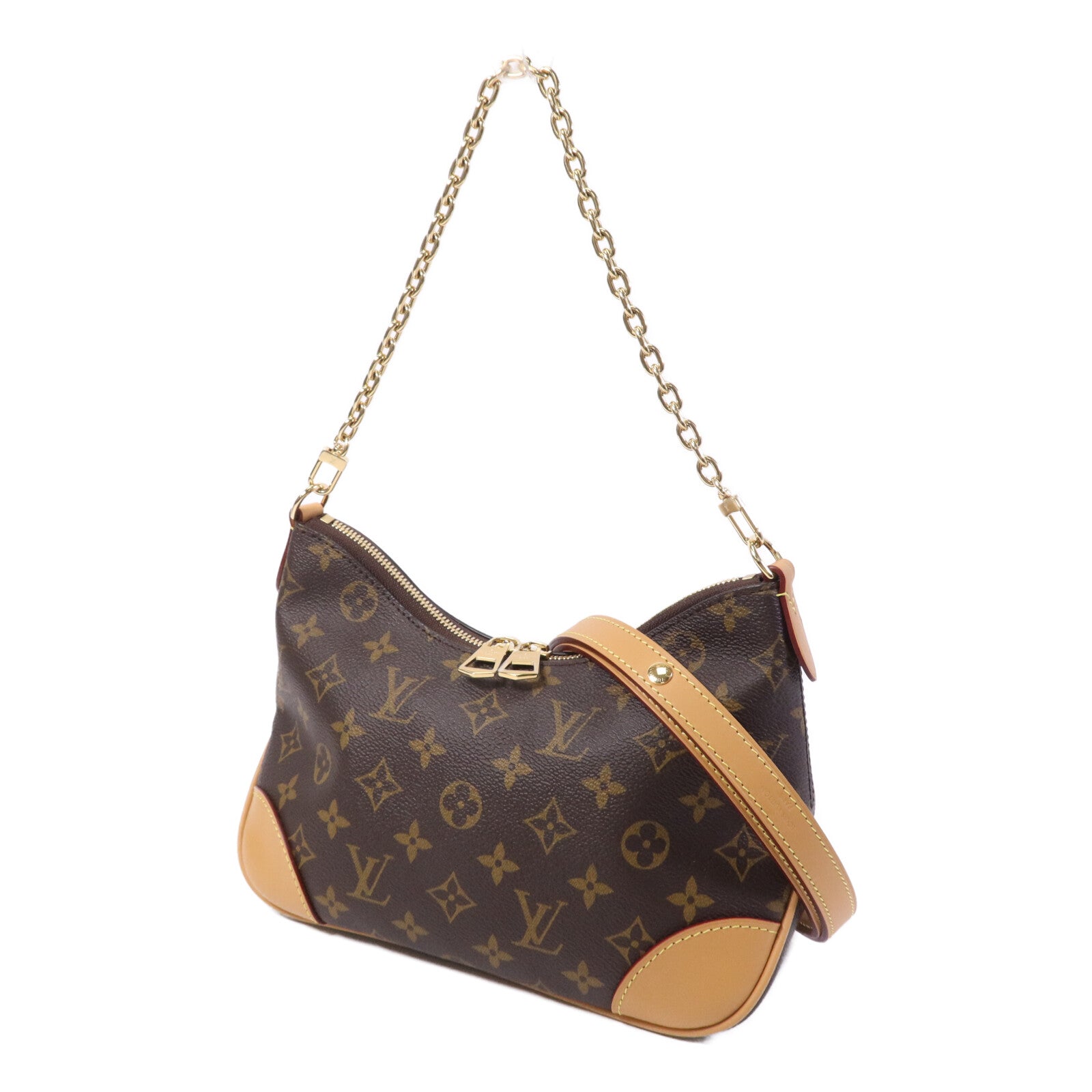 LOUIS VUITTON Monogram Boulogne PM金扣手挽肩背兩用袋