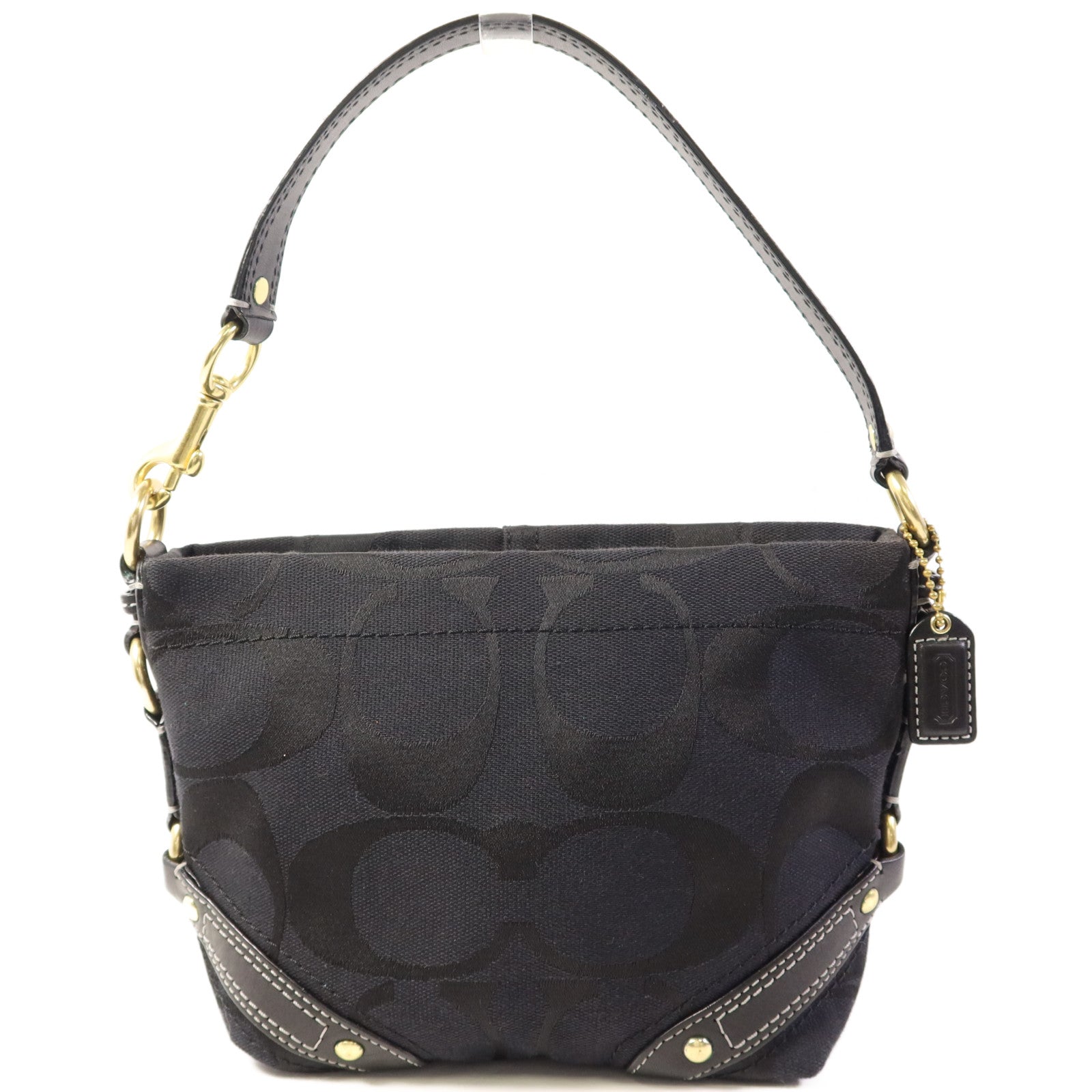 COACH 帆布Hand Bag金扣手拿包