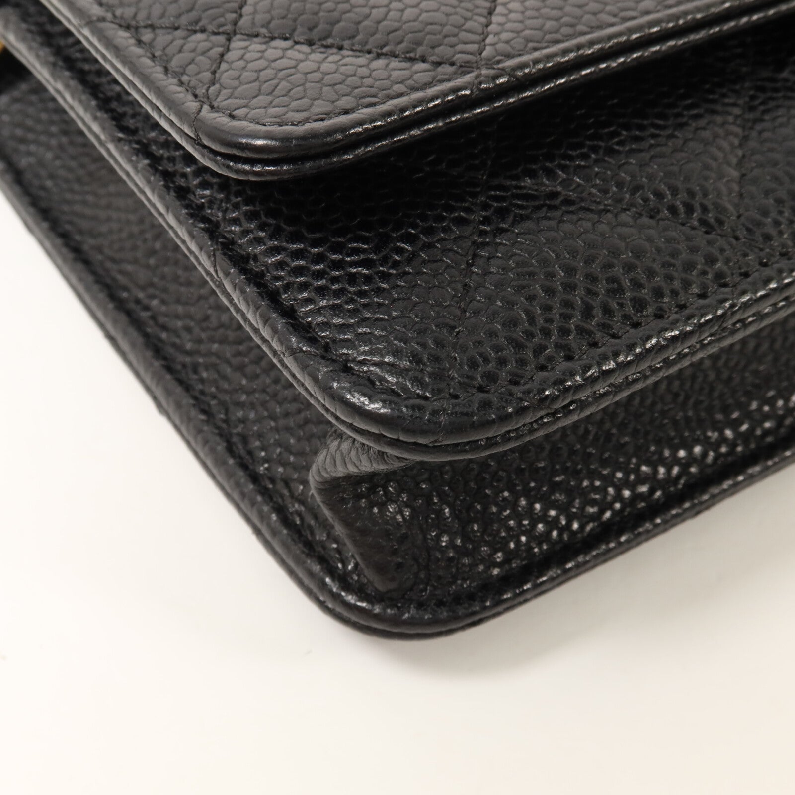 CHANEL 牛皮皮革WOC Wallet On Chain鏈帶肩背袋