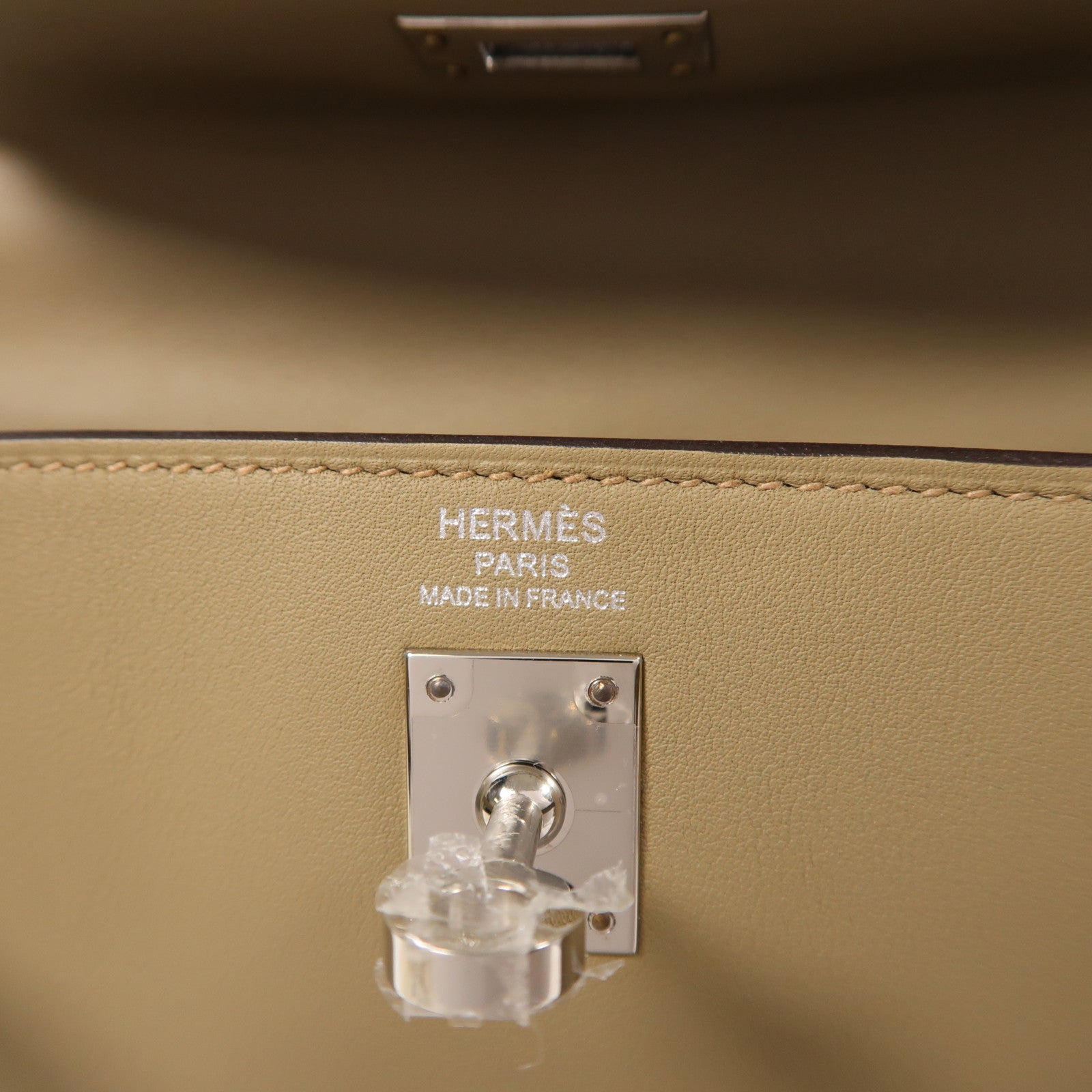 HERMES Swift皮革Kelly 25銀扣手挽肩背兩用袋