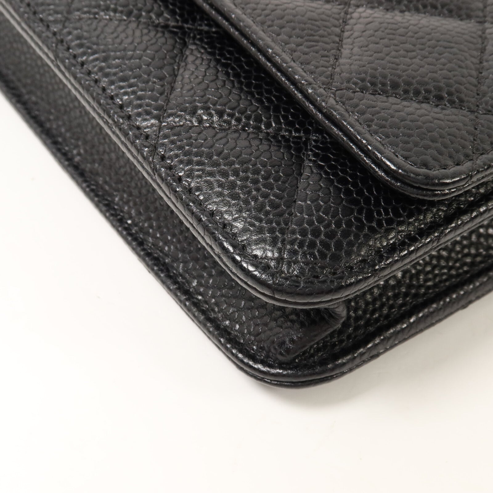 CHANEL 牛皮皮革WOC Wallet On Chain鏈帶肩背袋