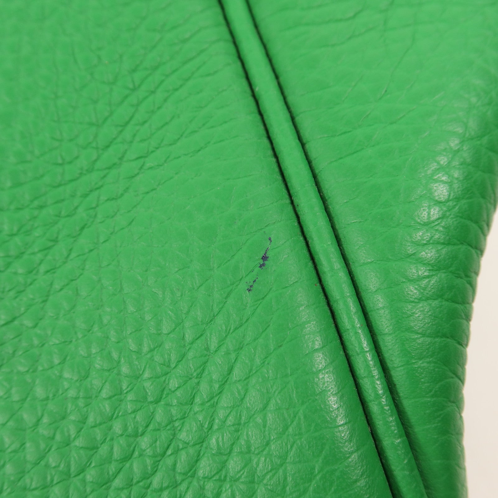 HERMES Clemence皮革Victoria銀扣肩背袋