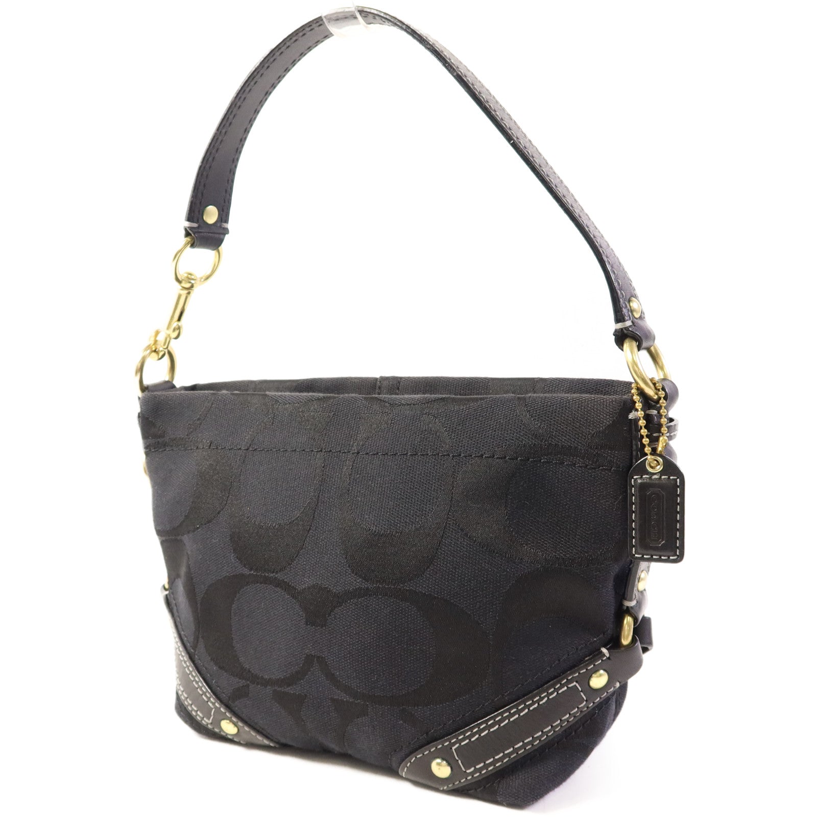 COACH 帆布Hand Bag金扣手拿包