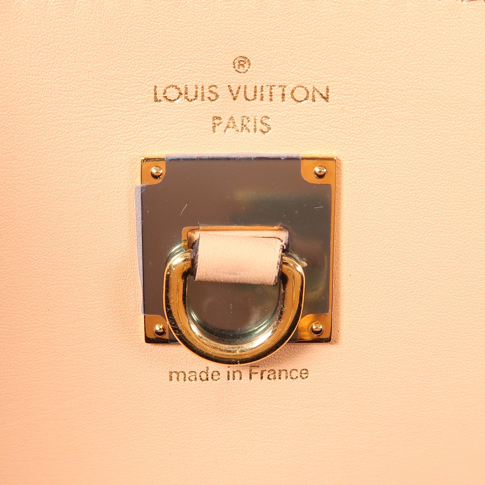 LOUIS VUITTON LV GHW City Steamer MM 2 Way Bag M42190 Calfskin Black/Beige/Red