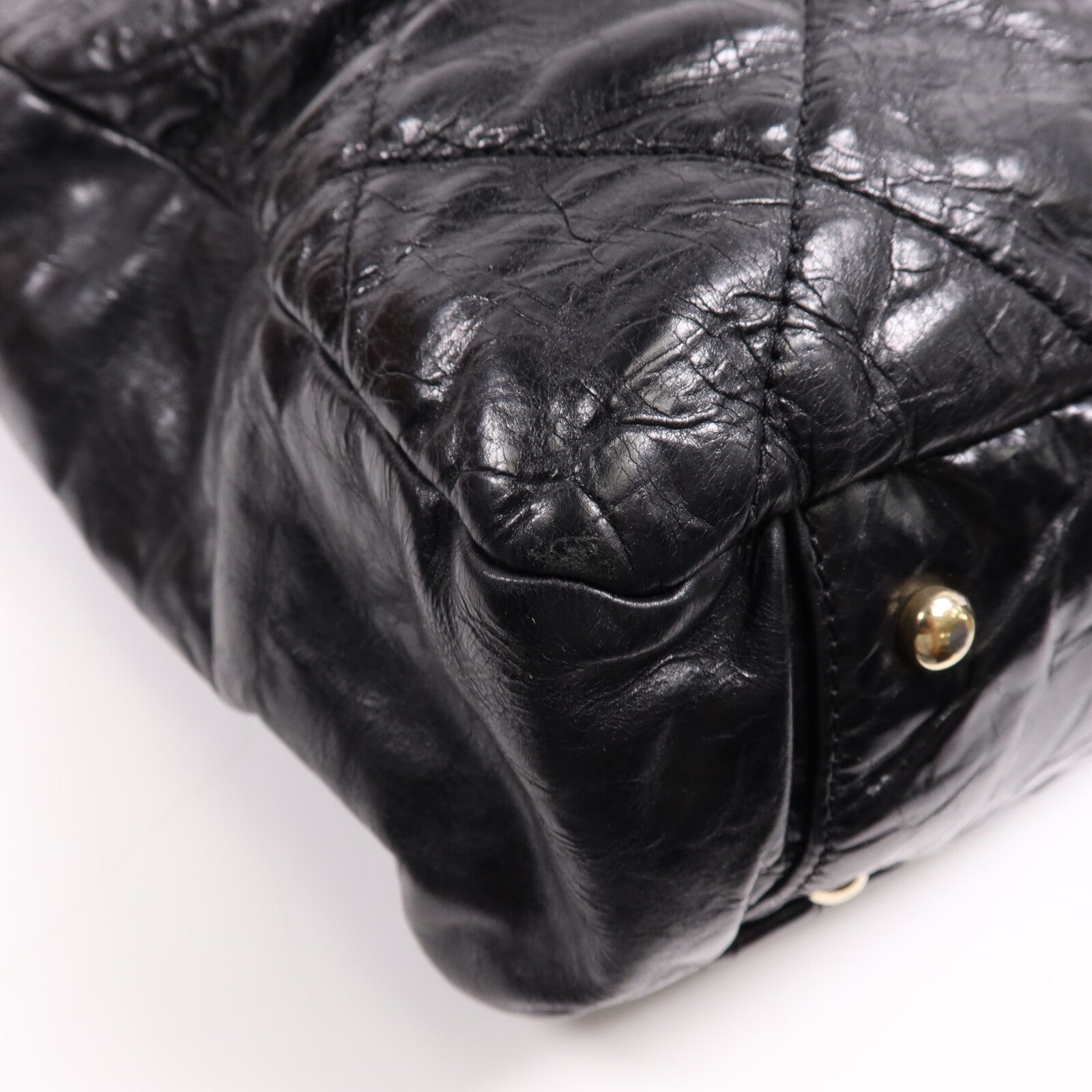 CHANEL 牛皮皮革Tote Bag金扣鏈帶肩背袋