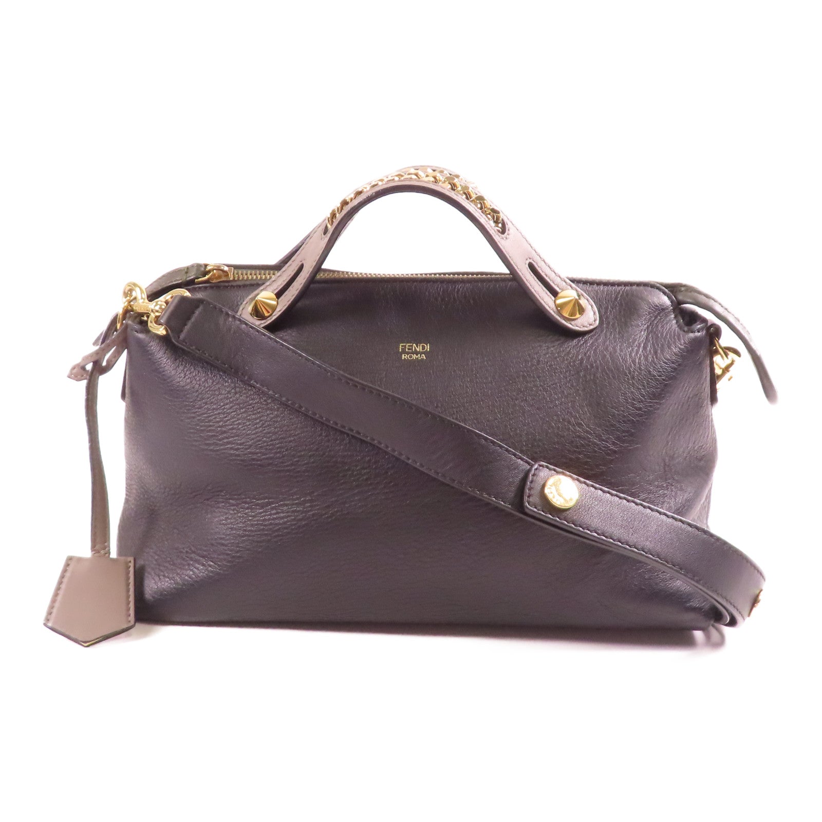 FENDI 牛皮皮革By The Way金扣手挽肩背兩用袋
