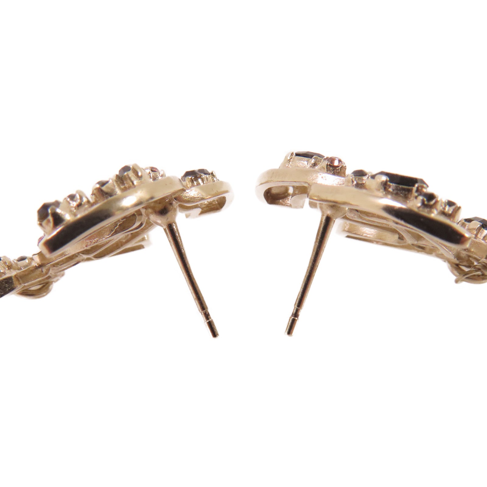 CHANEL 金屬/仿珍珠/水鑽CC Earrings金扣耳環金色/黑色/粉紅色