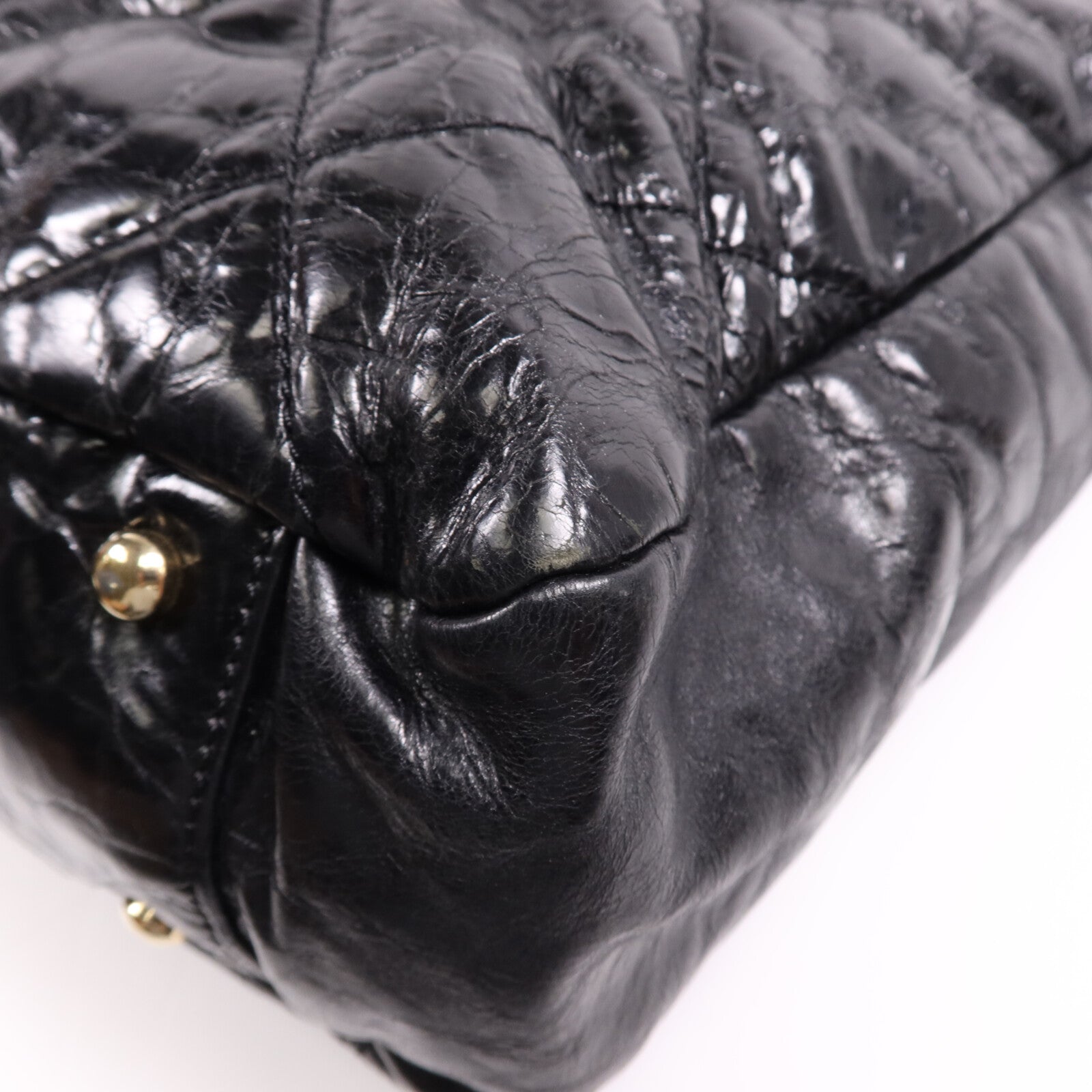 CHANEL 牛皮皮革Tote Bag金扣鏈帶肩背袋