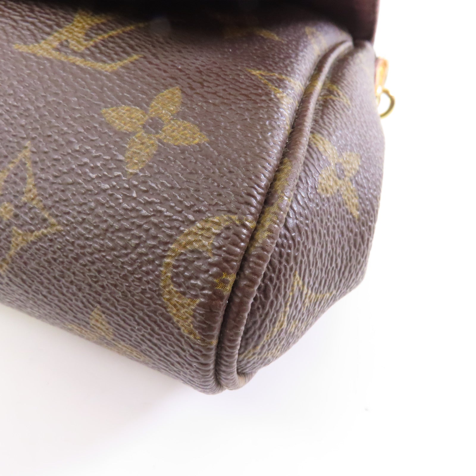 LOUIS VUITTON Monogram Favorite MM金扣手挽肩背兩用袋啡色