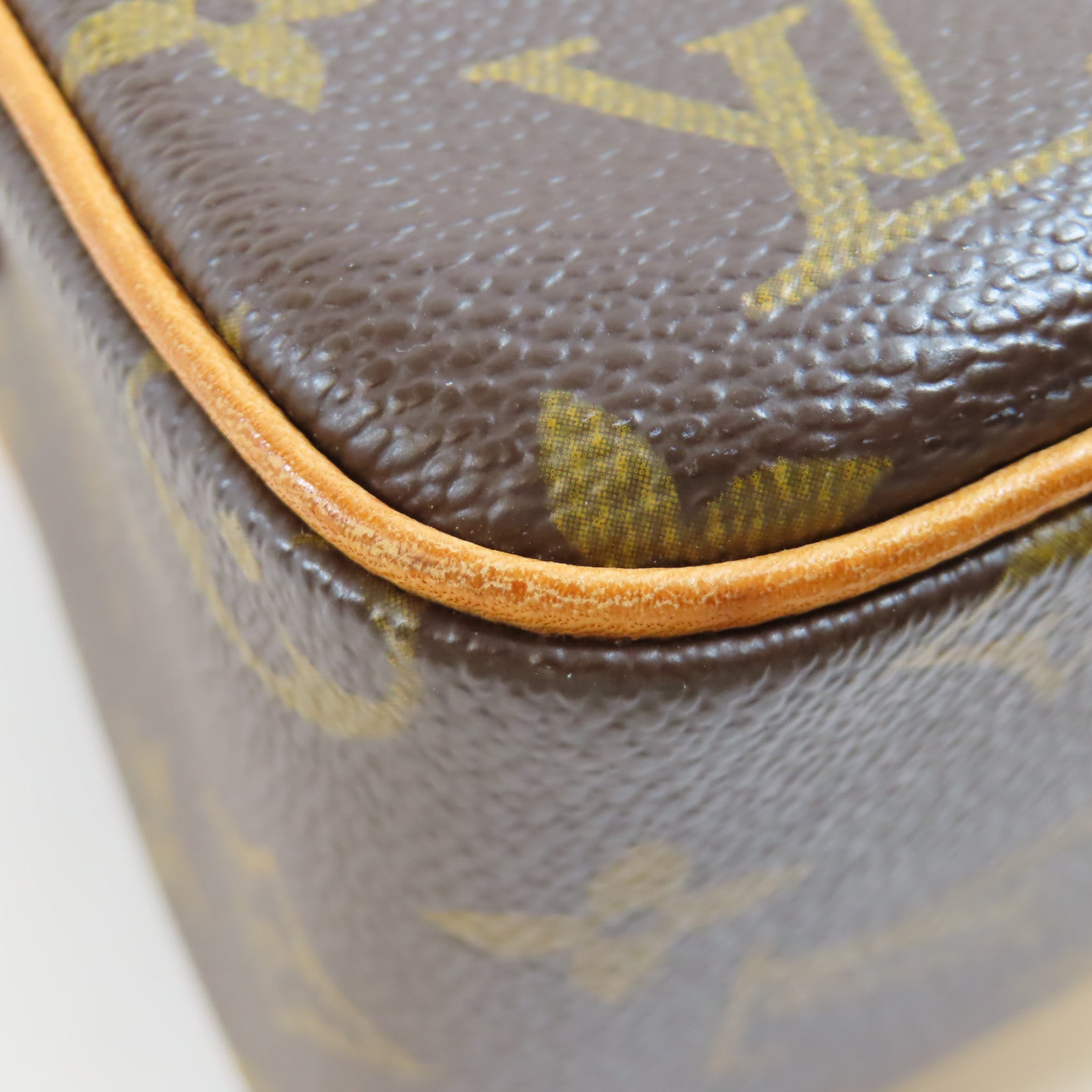 LOUIS VUITTON Monogram Viva Cite MM金扣肩背袋棕色