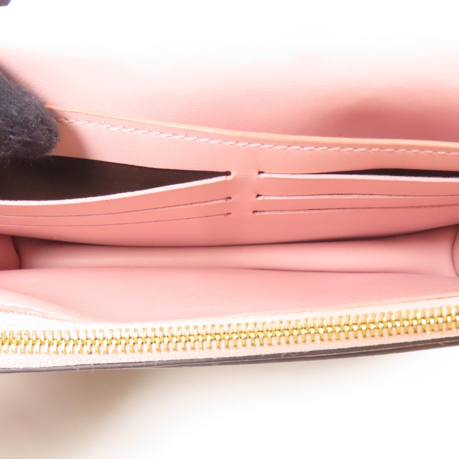 LOUIS VUITTON LV Flore Chain Wallet Shoulder Bag M67405 Monogram Brown Pink