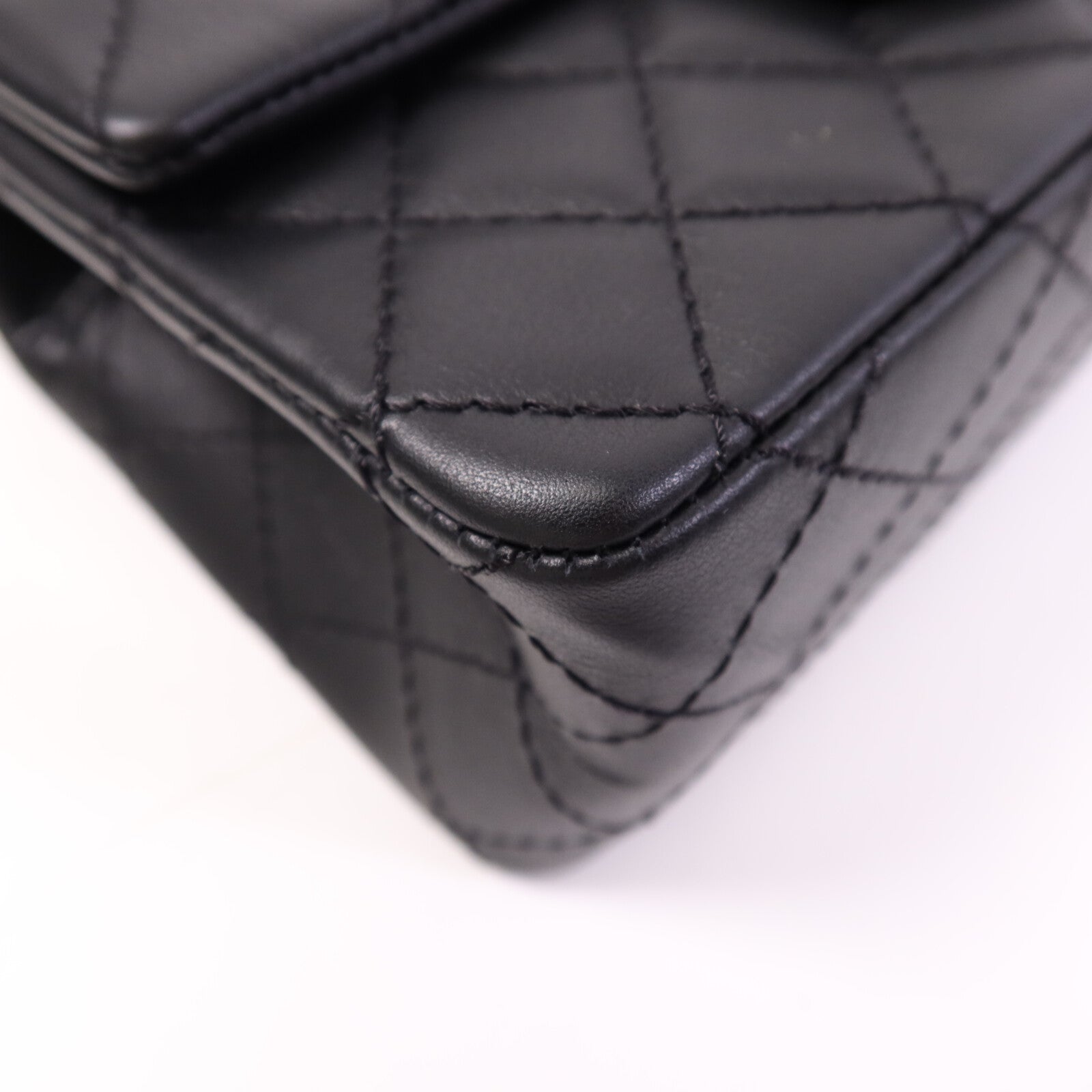CHANEL 牛皮皮革Mini 2.55金扣鏈帶肩背袋