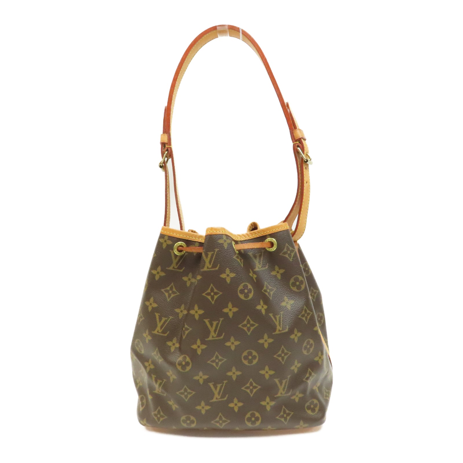 LOUIS VUITTON Monogram Petit Noe金扣肩背袋啡色