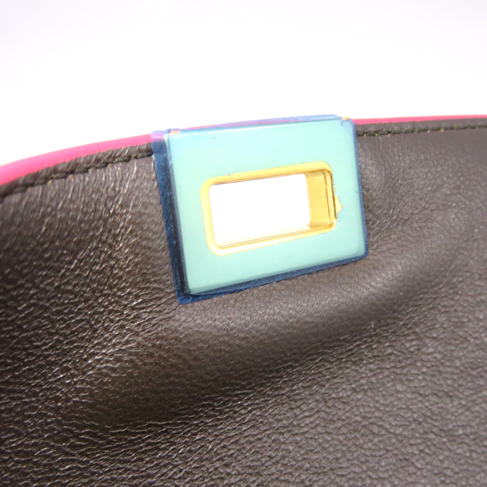 CELINE 牛皮皮革Traprze Small 2Way Shoulder Bag手挽肩背两用袋啡色