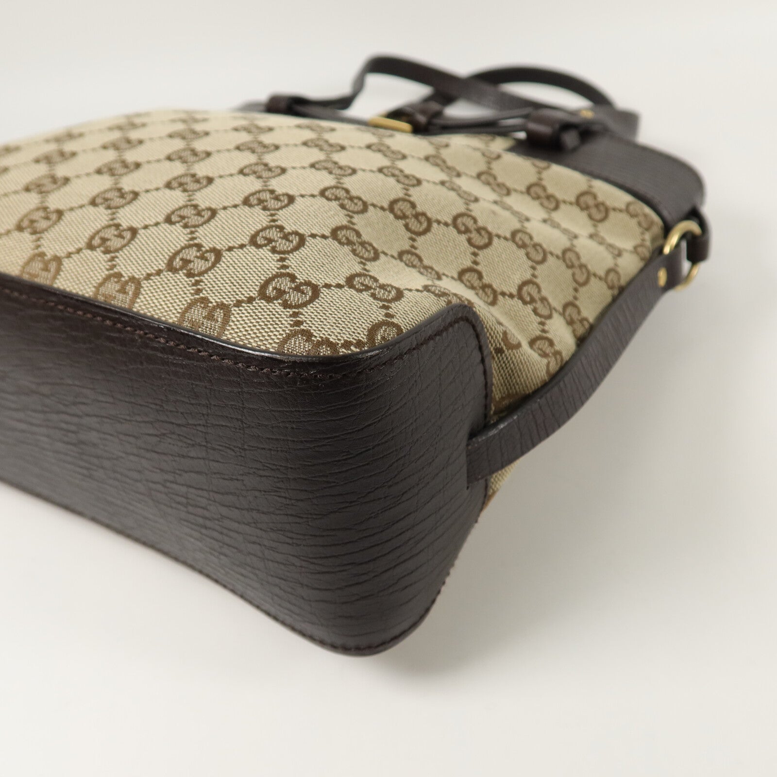 GUCCI 帆布/牛皮皮革Tote Bag手挽袋
