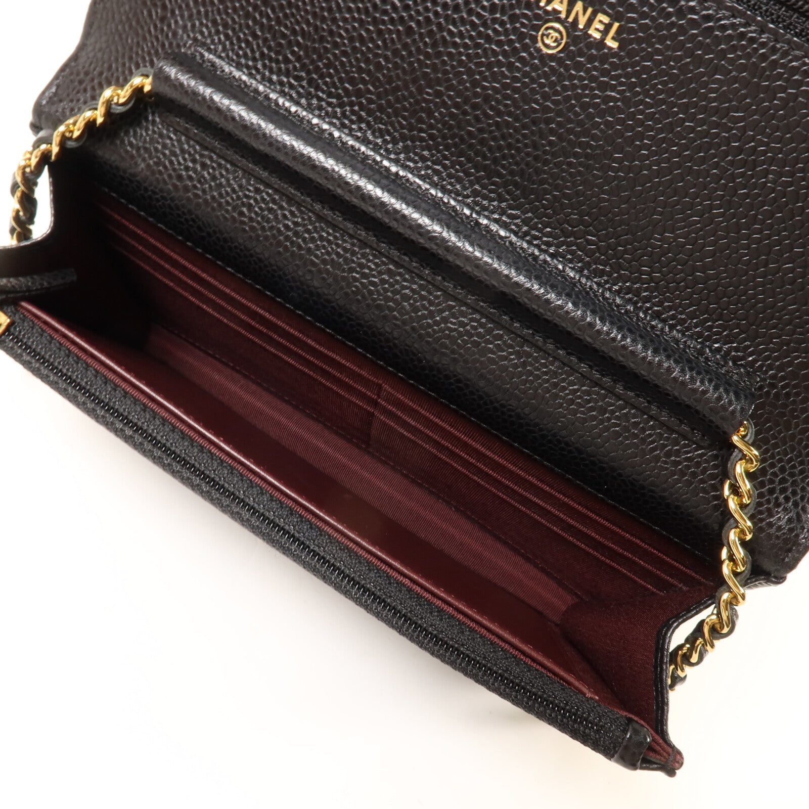 CHANEL 牛皮皮革WOC Wallet On Chain鏈帶肩背袋