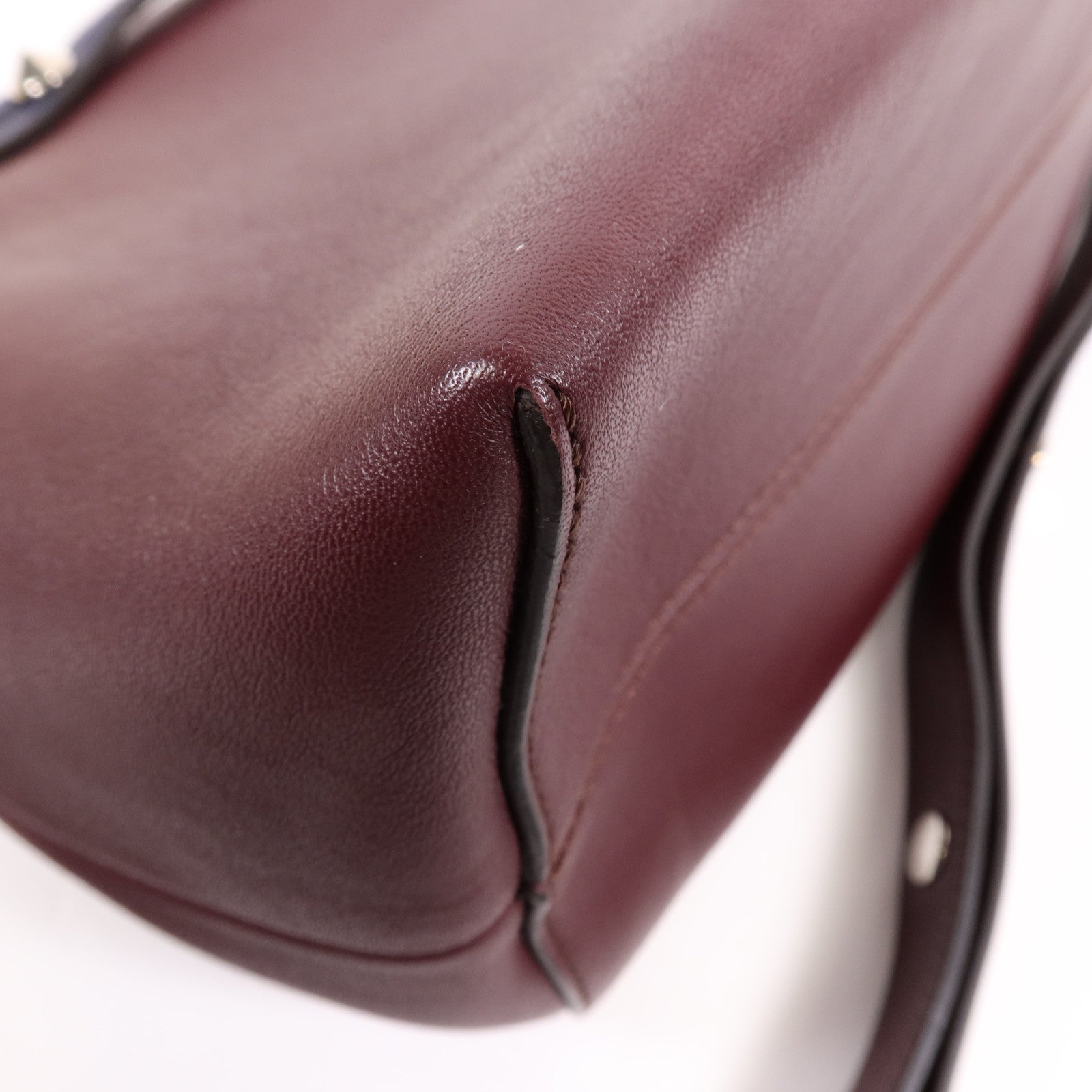 FENDI 牛皮皮革By The Way銀扣手挽肩背兩用袋