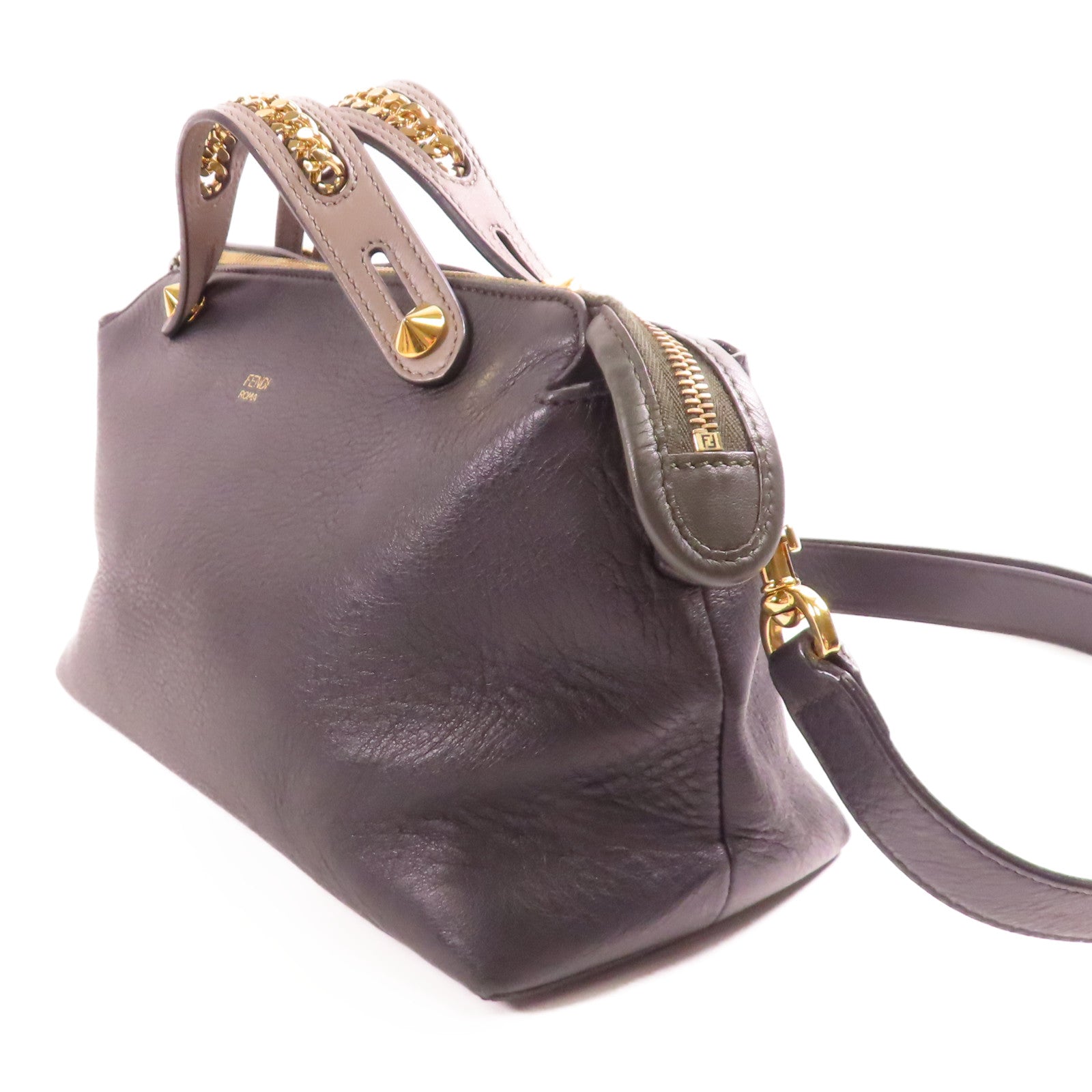 FENDI 牛皮皮革By The Way金扣手挽肩背兩用袋