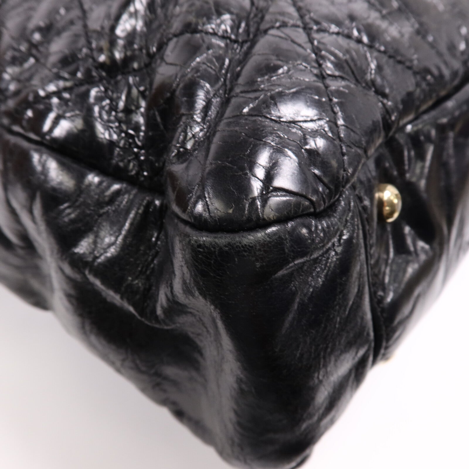 CHANEL 牛皮皮革Tote Bag金扣鏈帶肩背袋