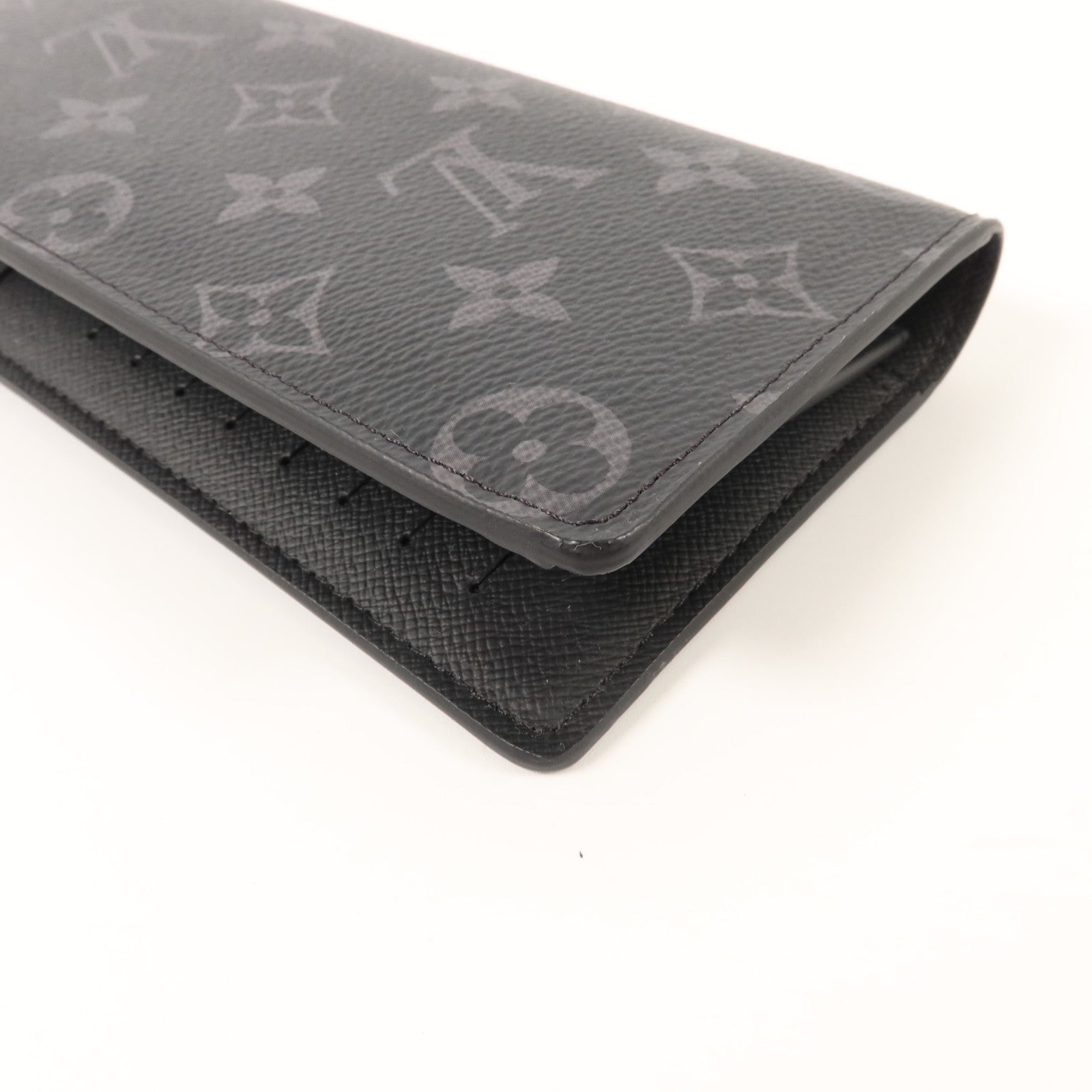 LOUIS VUITTON Monogram Eclipse Brazza長錢包