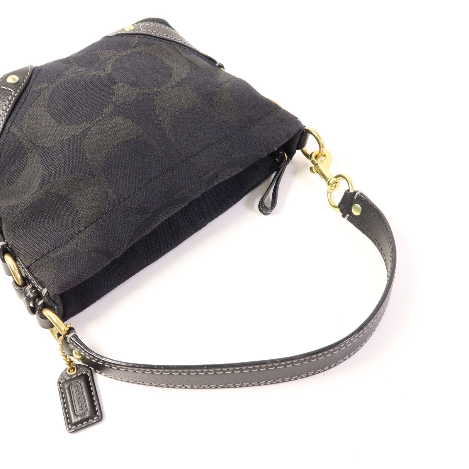 COACH 帆布Hand Bag金扣手拿包