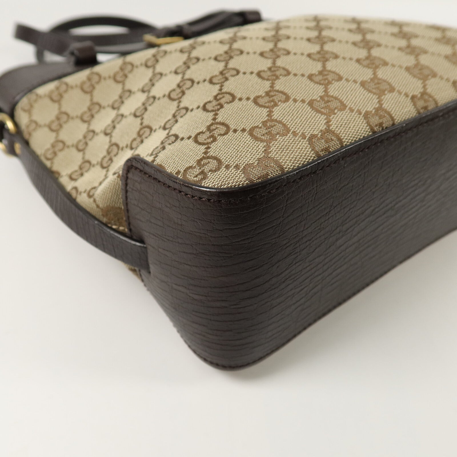 GUCCI 帆布/牛皮皮革Tote Bag手挽袋