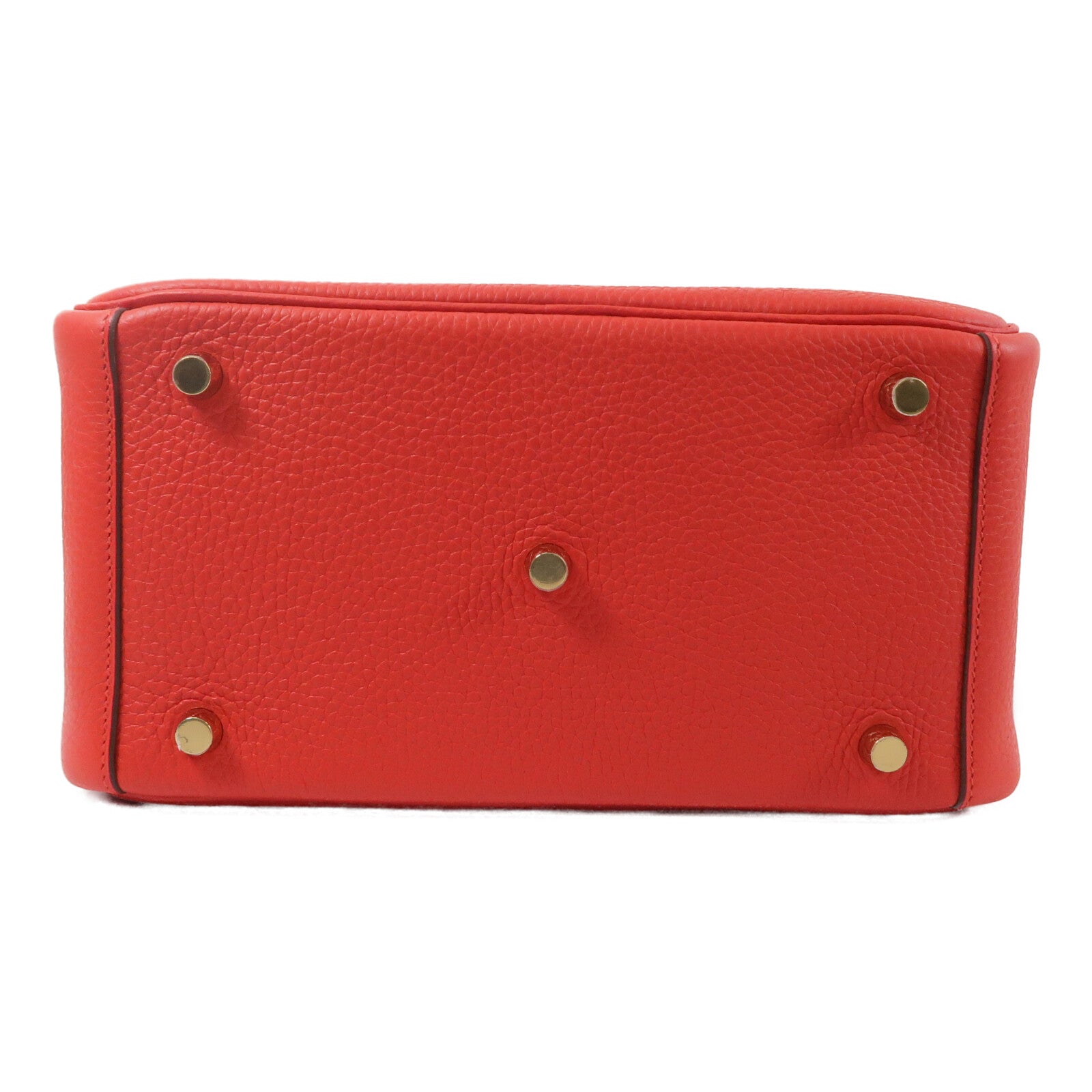 HERMES Clemence皮革Lindy 26手挽肩背兩用袋Rouge de Coeur