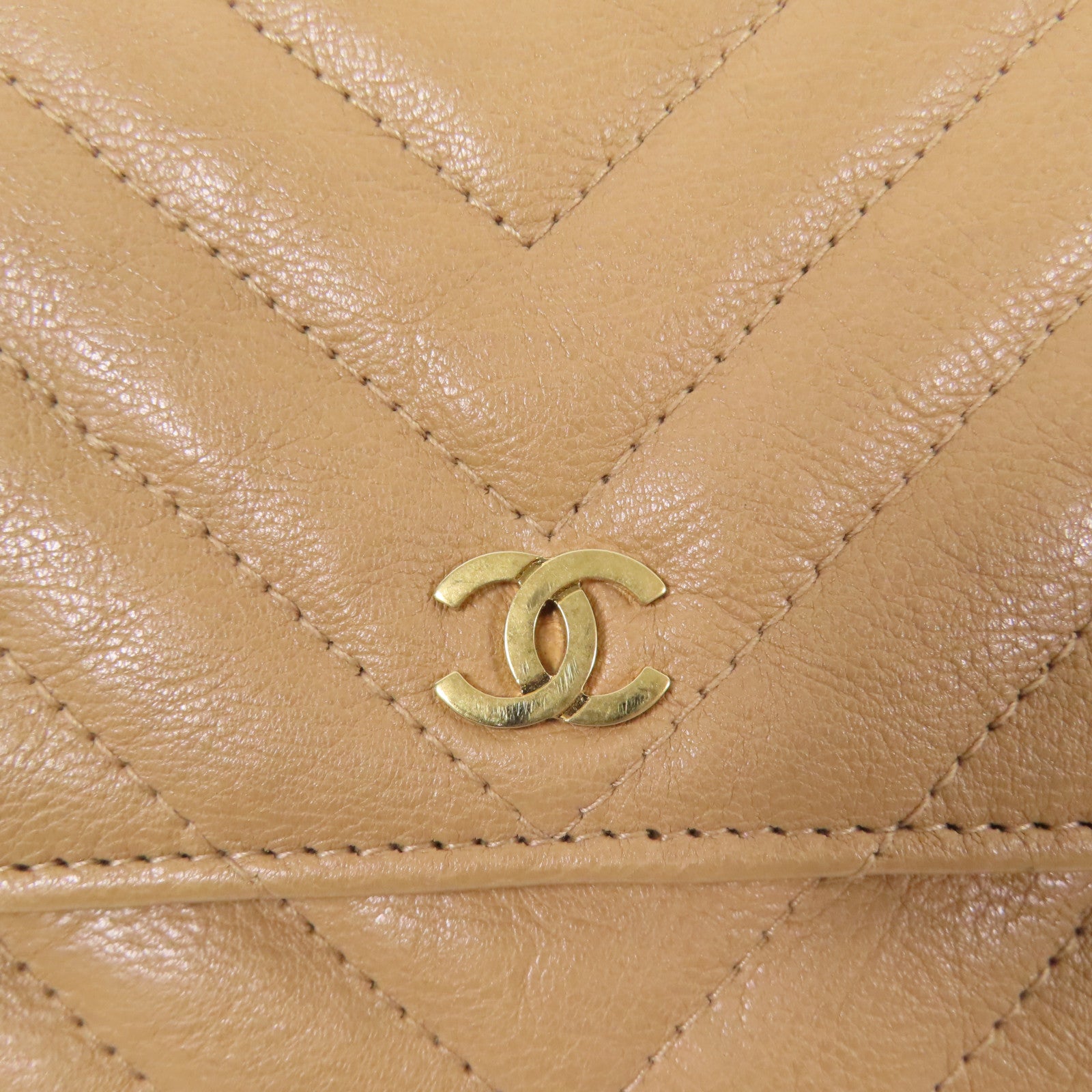 CHANEL 牛皮皮革Wallet On Chain金扣鏈帶肩背袋