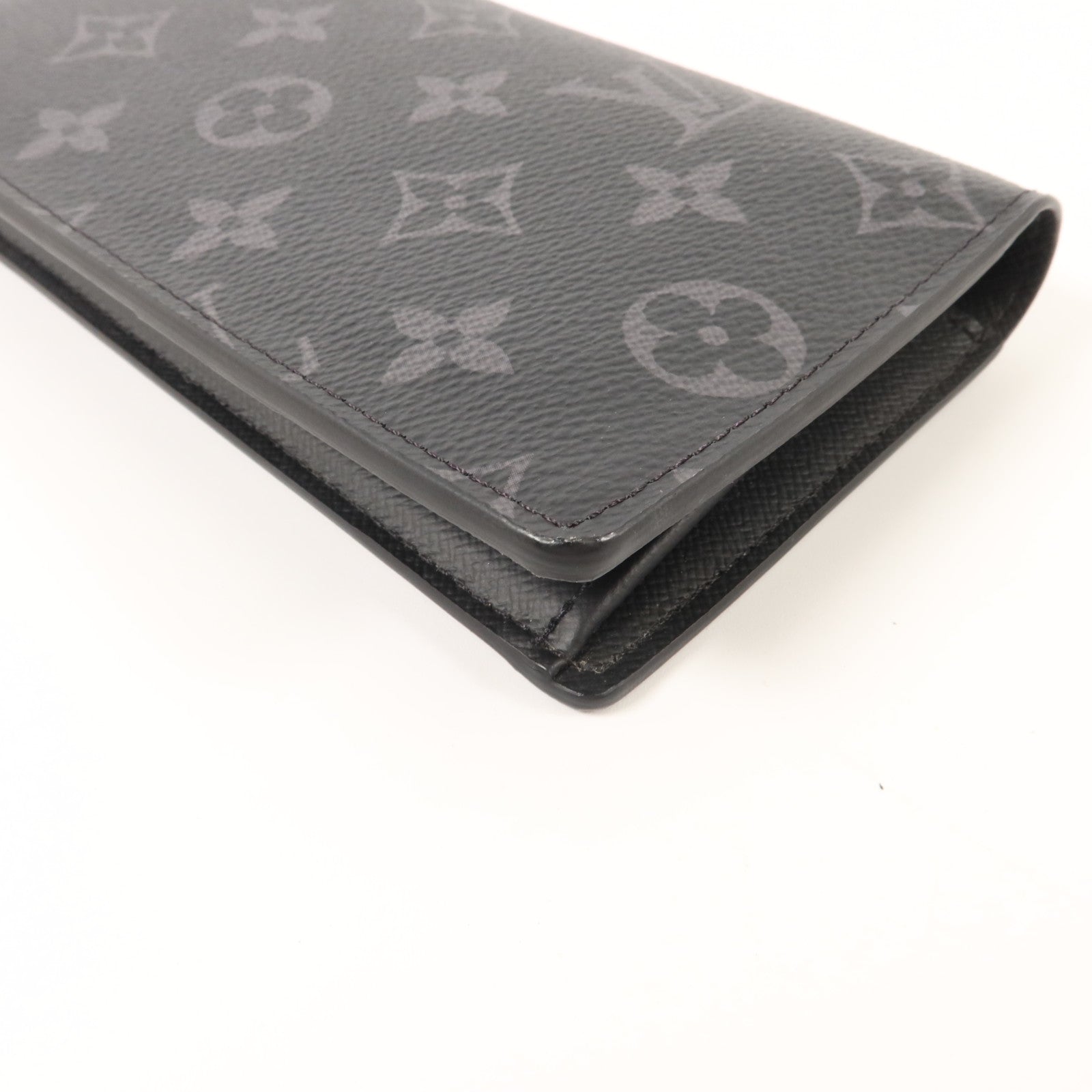 LOUIS VUITTON Monogram Eclipse Brazza長錢包