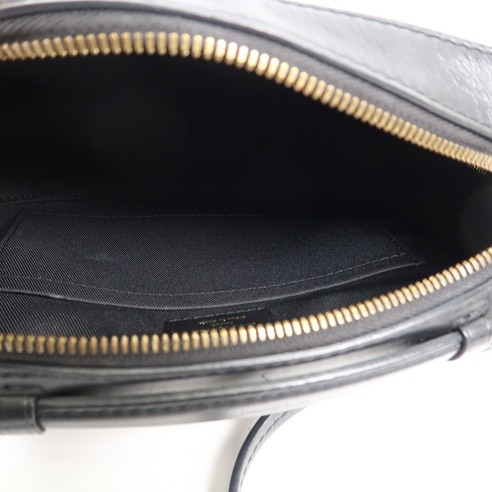 LOUIS VUITTON Monogram Saintonge金扣手挽袋棕色