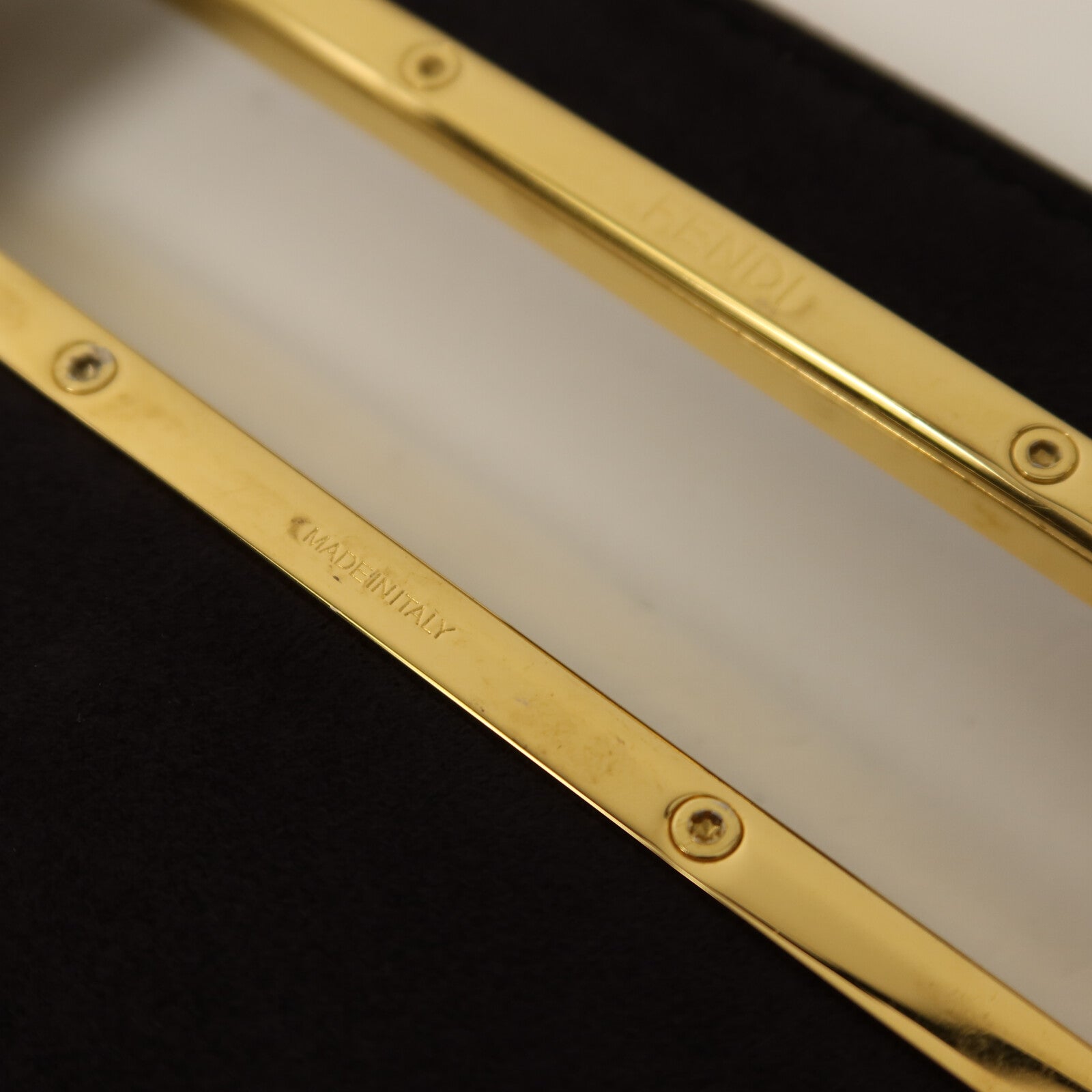 FENDI 牛皮皮革3 Baguette Squared鏈帶手挽肩背兩用袋