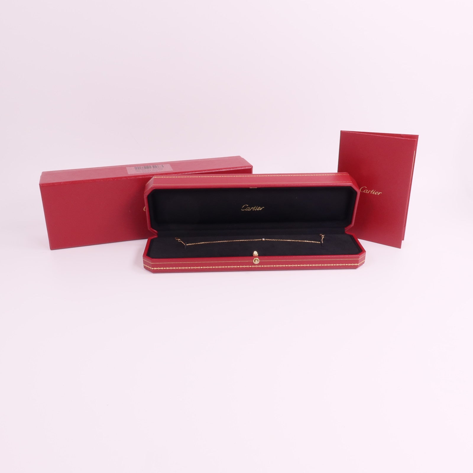 CARTIER 18K玫瑰金d'amour Mini Bracelet鑽石手鏈