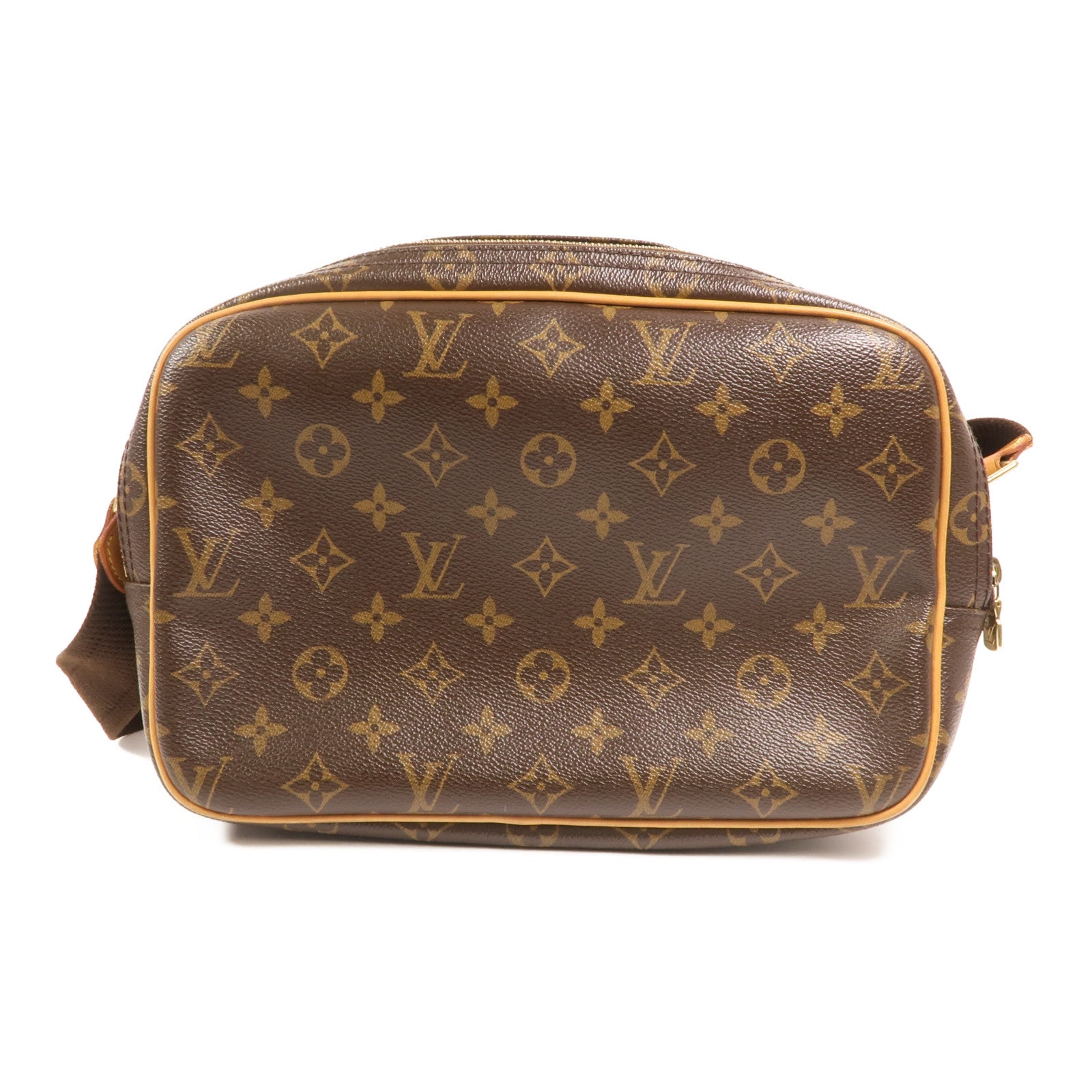 LOUIS VUITTON Monogram Reporter PM金扣肩背袋