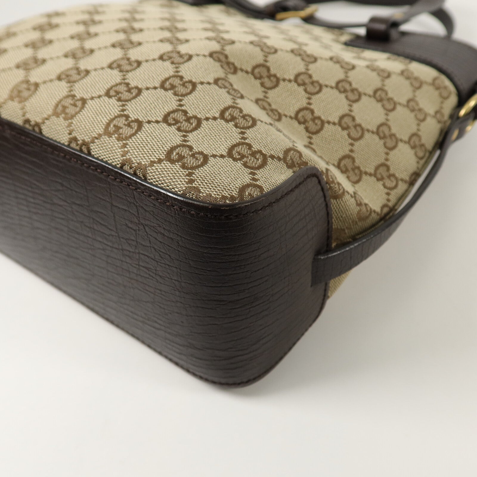 GUCCI 帆布/牛皮皮革Tote Bag手挽袋