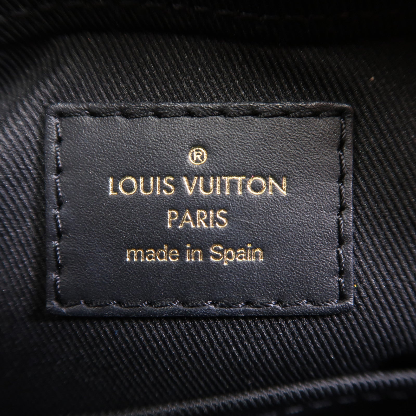 LOUIS VUITTON Monogram Saintonge金扣手挽袋棕色