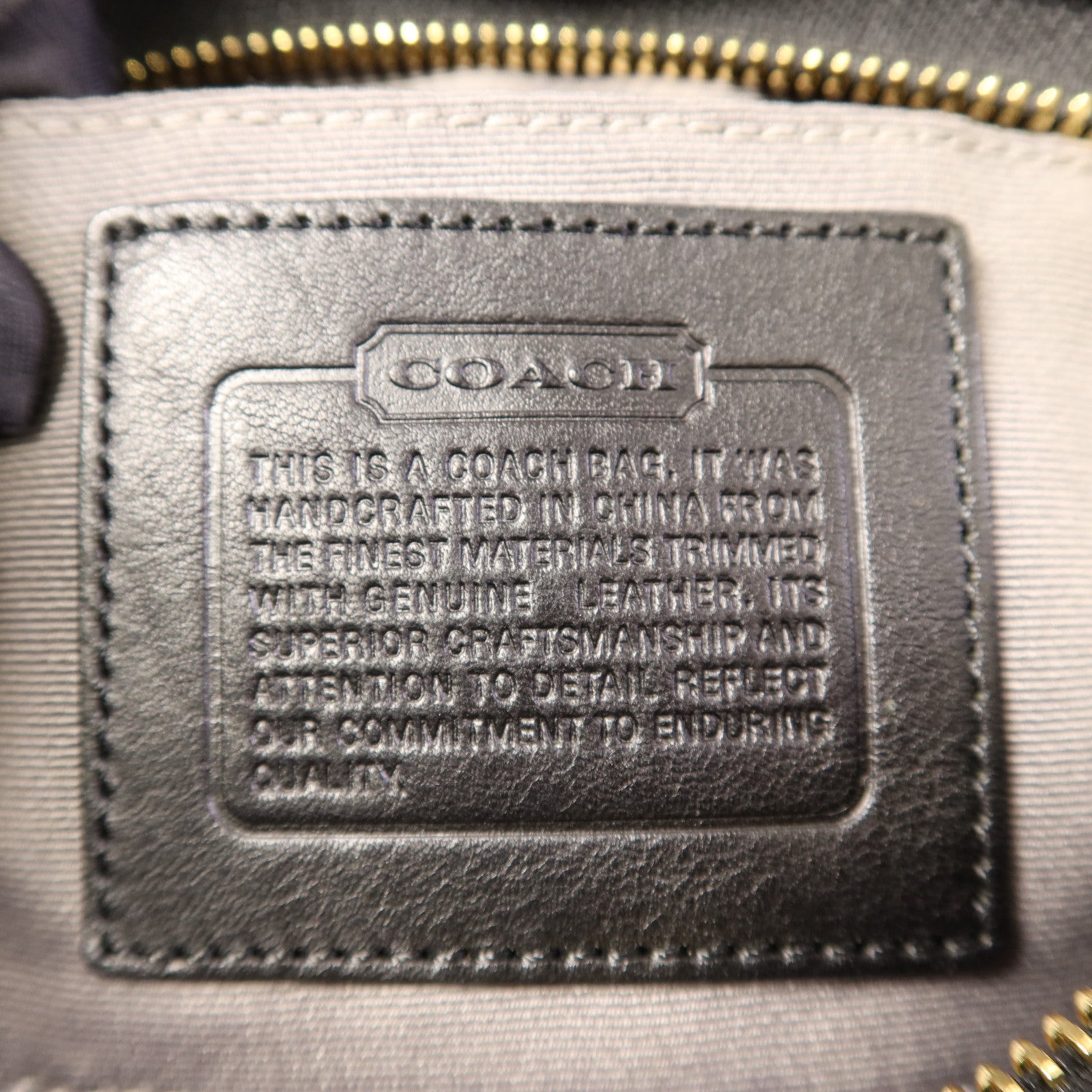 COACH 帆布Hand Bag金扣手拿包