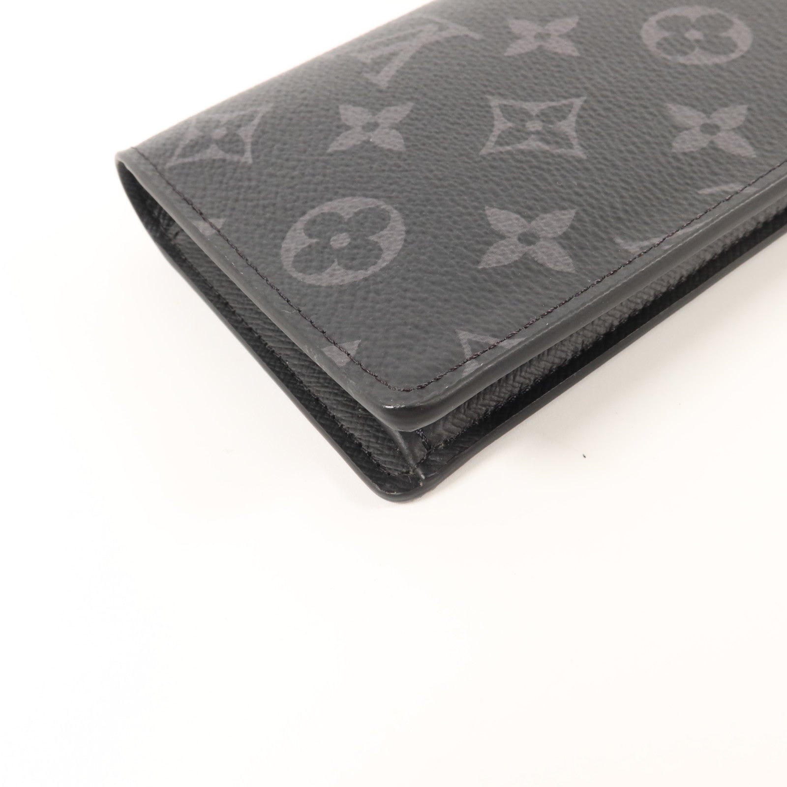 LOUIS VUITTON Monogram Eclipse Brazza長錢包