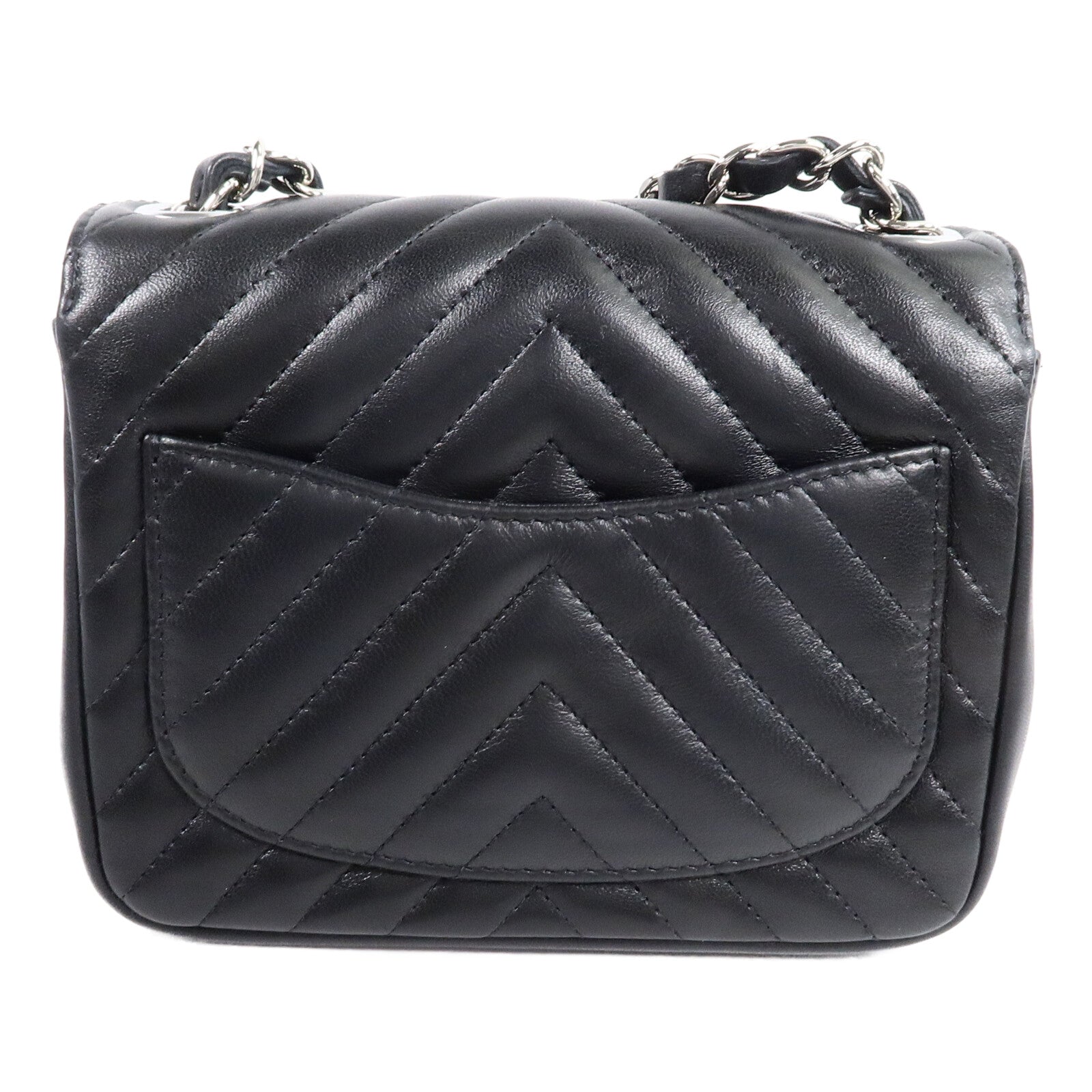 CHANEL 羊皮皮革Mini Classic 17鏈帶肩背袋