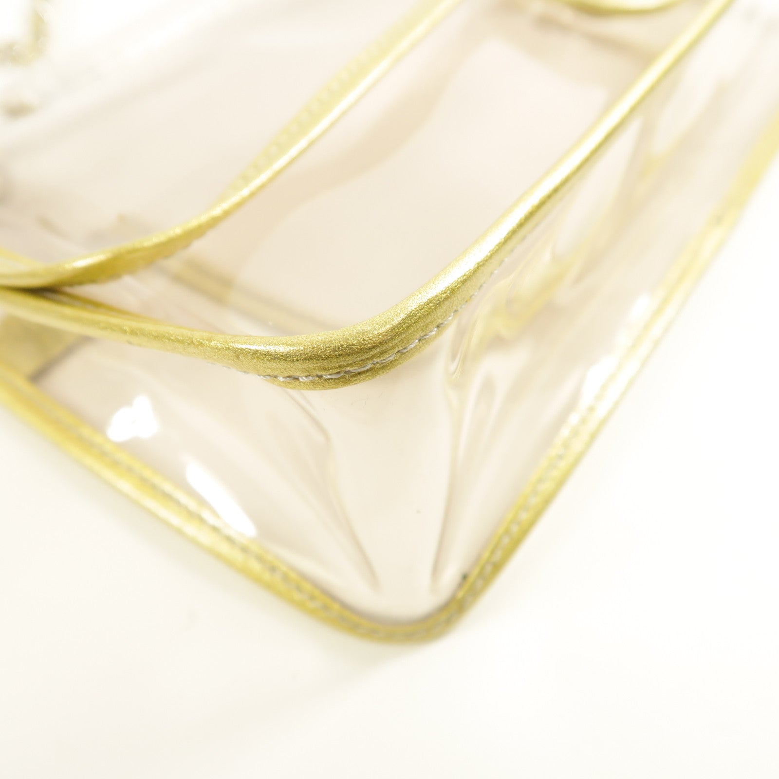 CHANEL PVC Chain Shoulder鏈帶肩背袋