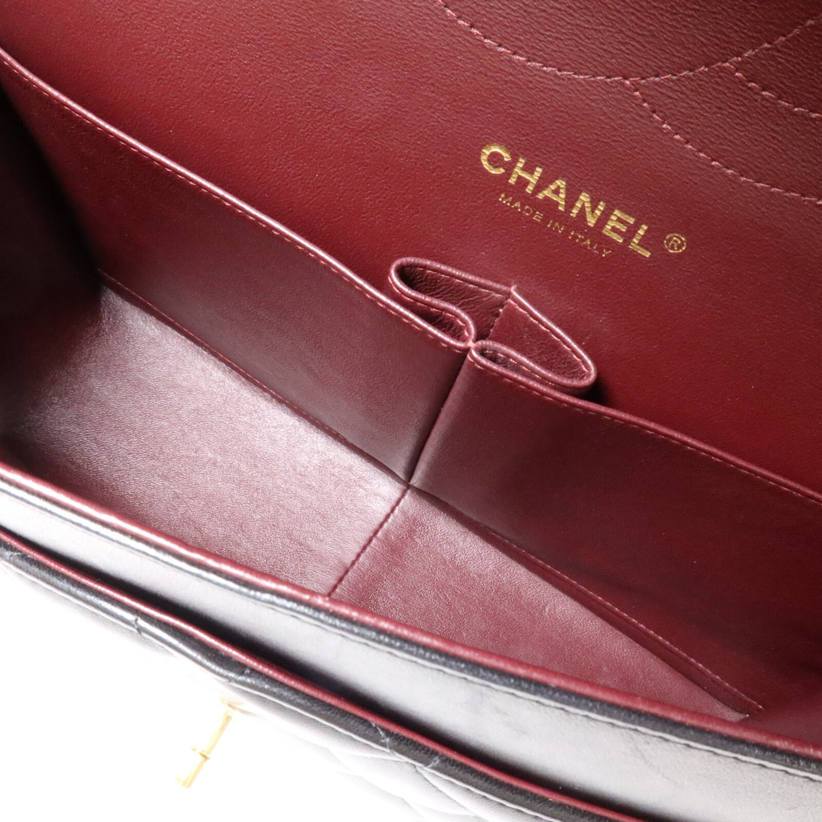 CHANEL 羊皮皮革Large Classic鏈帶肩背袋