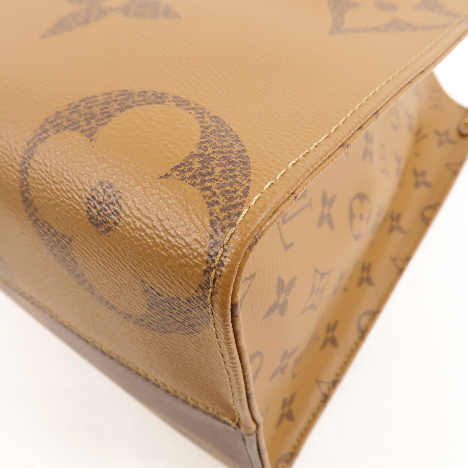 LOUIS VUITTON Monogram Giant On The Go MM金扣手挽肩背兩用袋