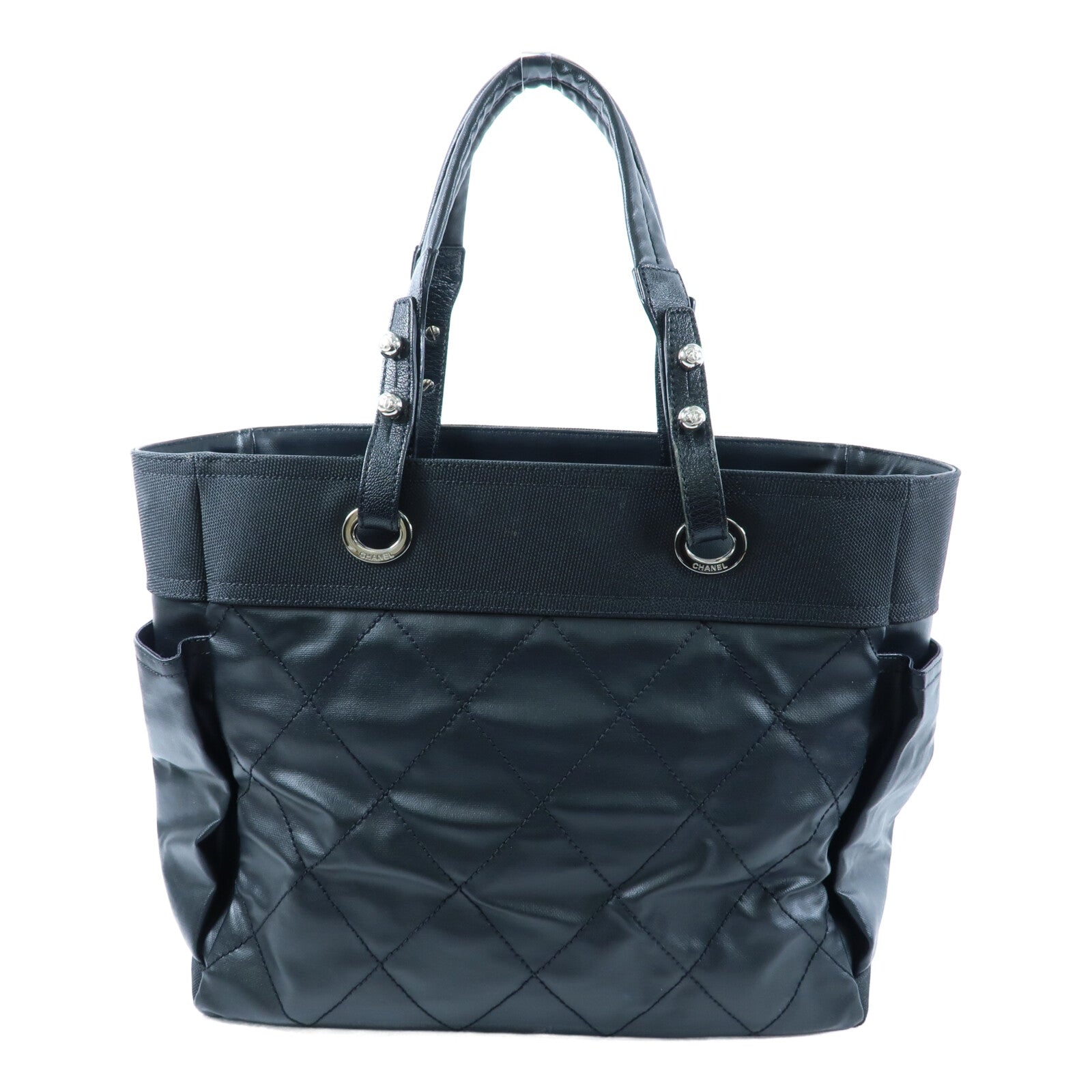 CHANEL 牛皮皮革/尼龍Paris Biaritz Tote手挽袋