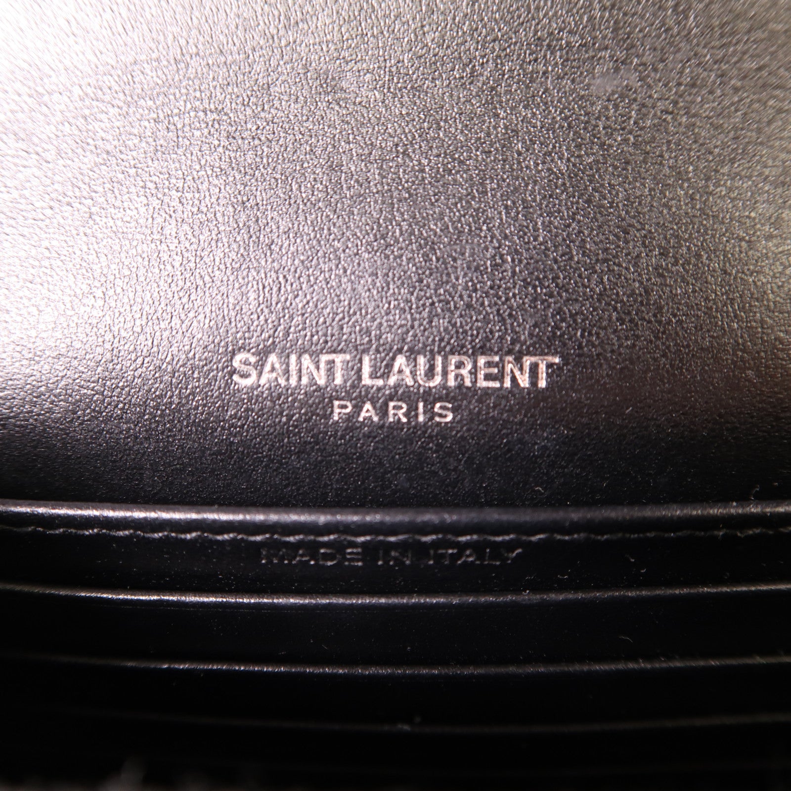 SAINT LAURENT 牛皮皮革Sunset Mini銀扣鏈帶肩背袋