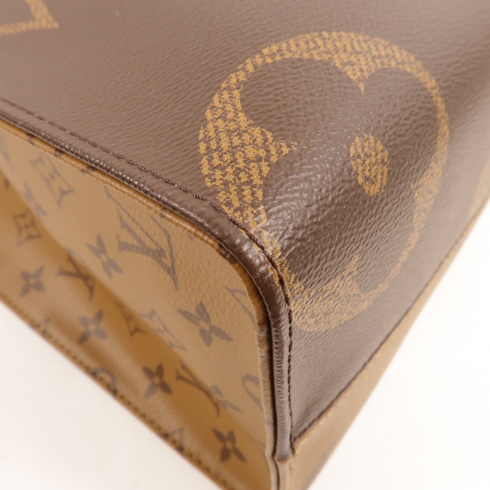 LOUIS VUITTON Monogram Giant On The Go MM金扣手挽肩背兩用袋