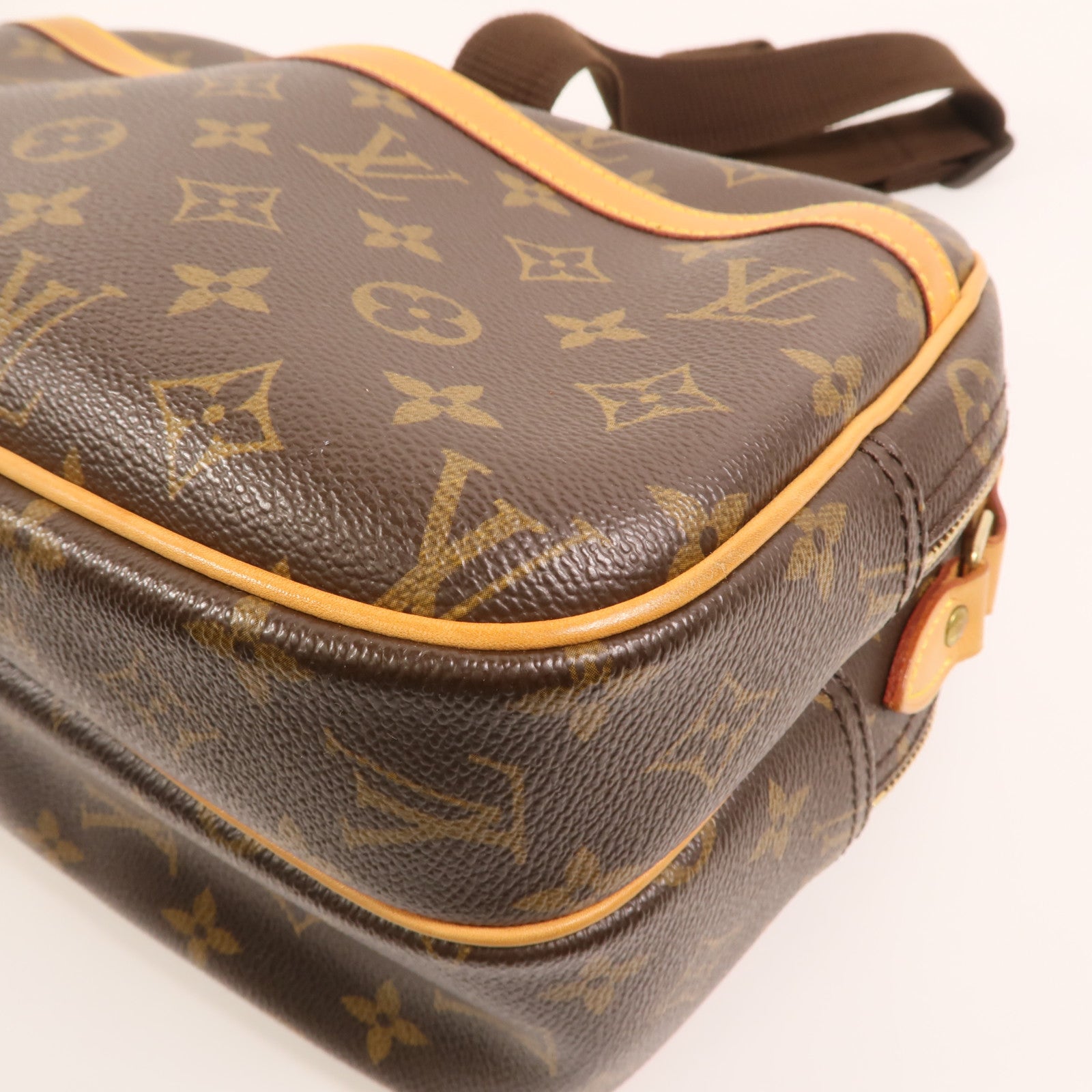 LOUIS VUITTON Monogram Reporter PM金扣肩背袋