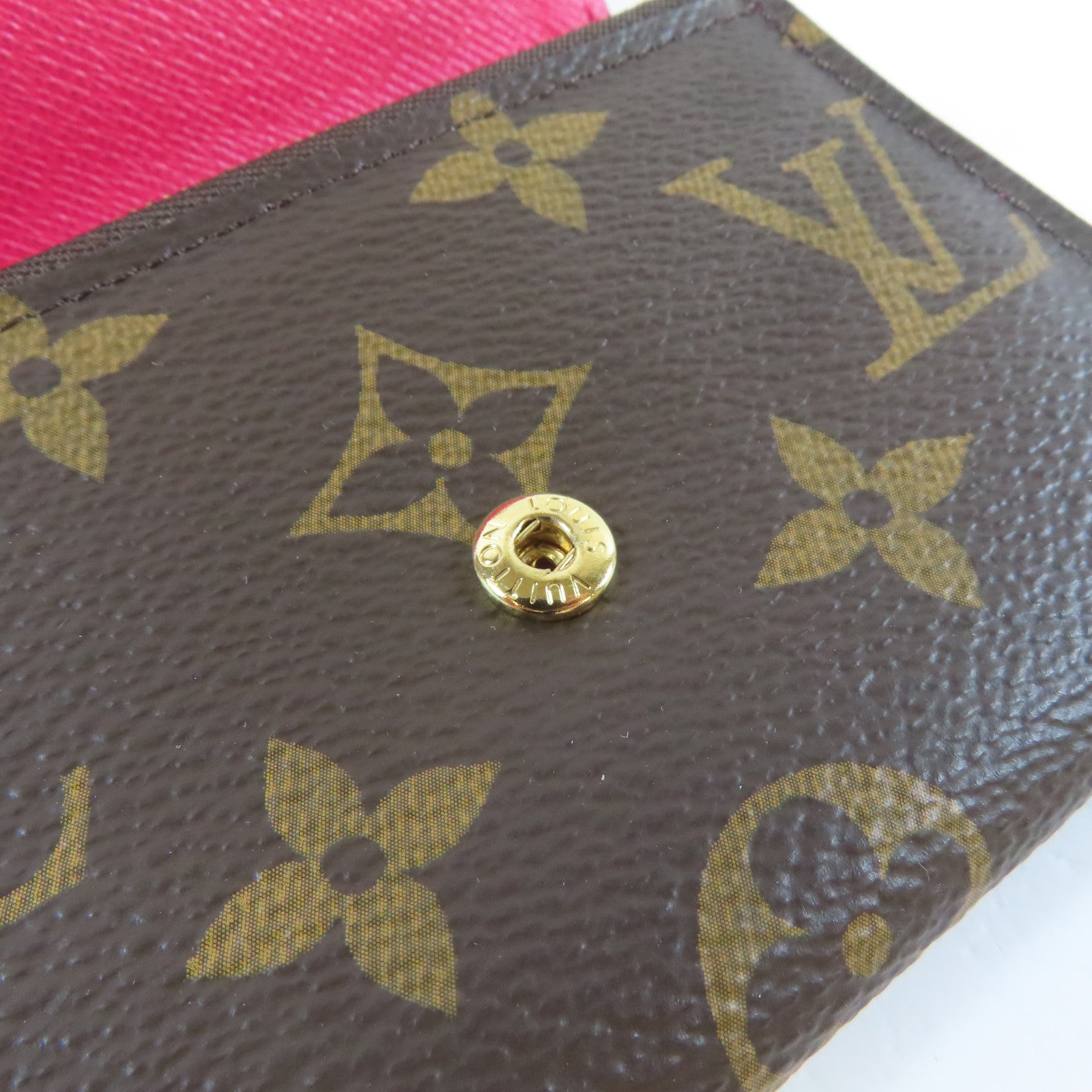 LOUIS VUITTON Monogram Rosalie Coin Purse金扣零錢包啡色