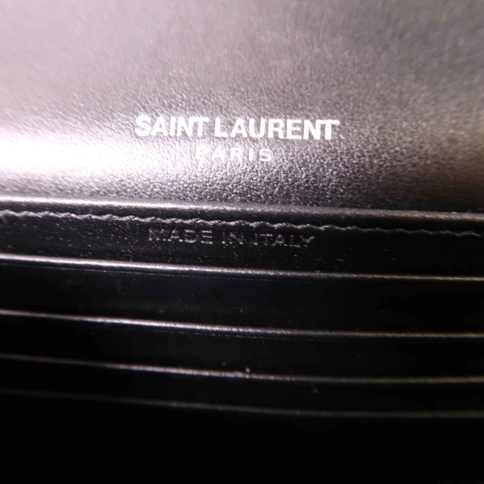 SAINT LAURENT 牛皮皮革Sunset Mini銀扣鏈帶肩背袋