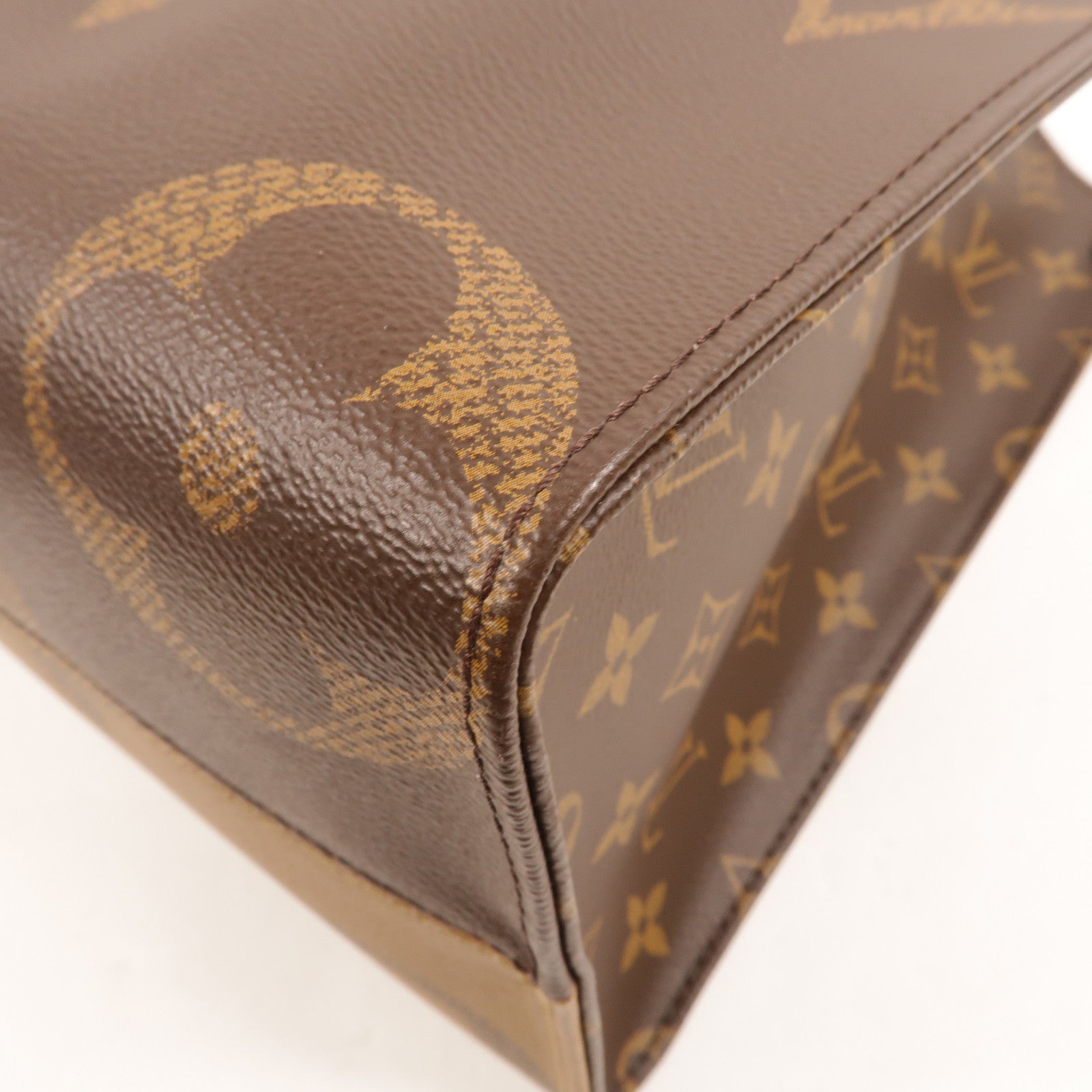 LOUIS VUITTON Monogram Giant On The Go MM金扣手挽肩背兩用袋