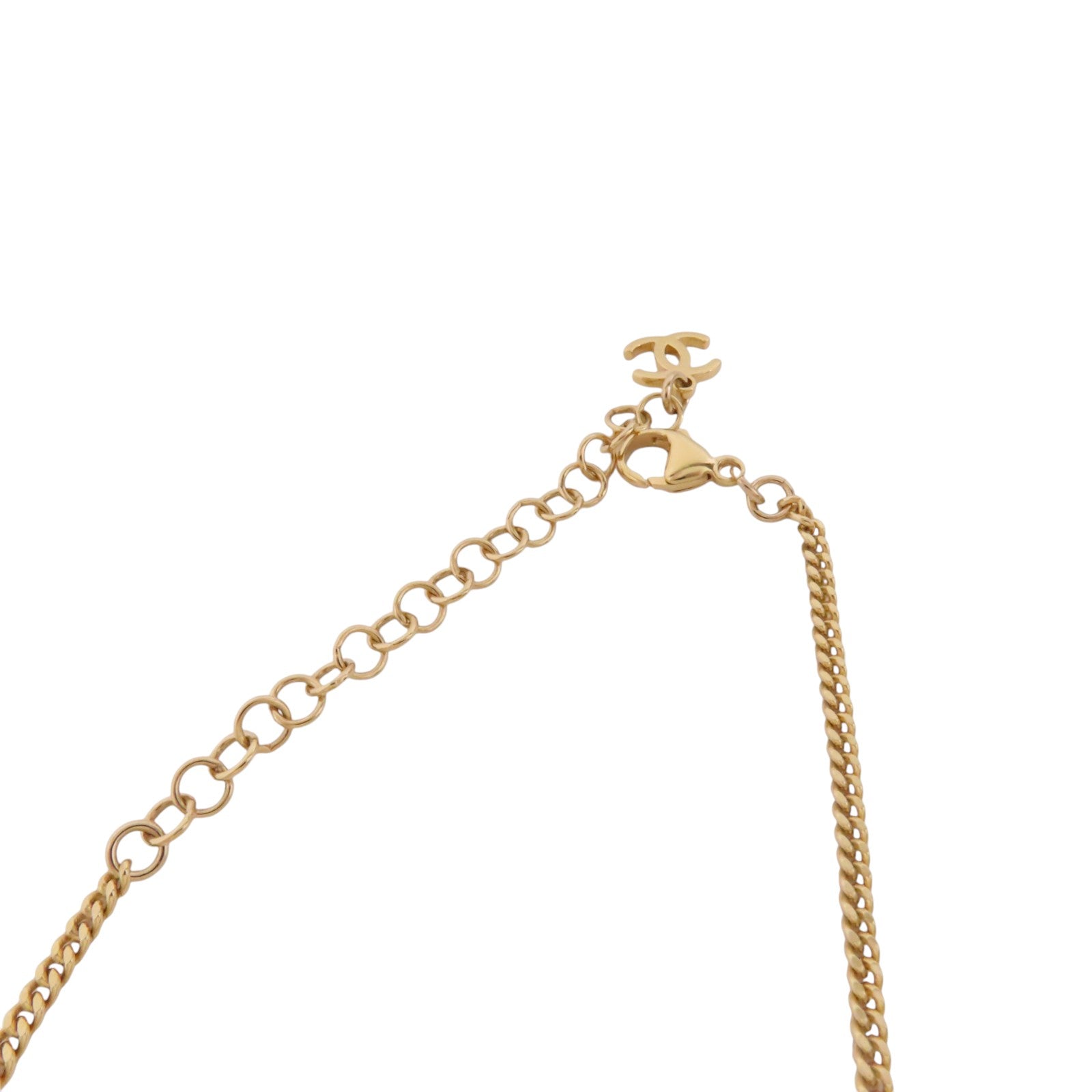 CHANEL 金屬/PVC Necklace金扣項鏈